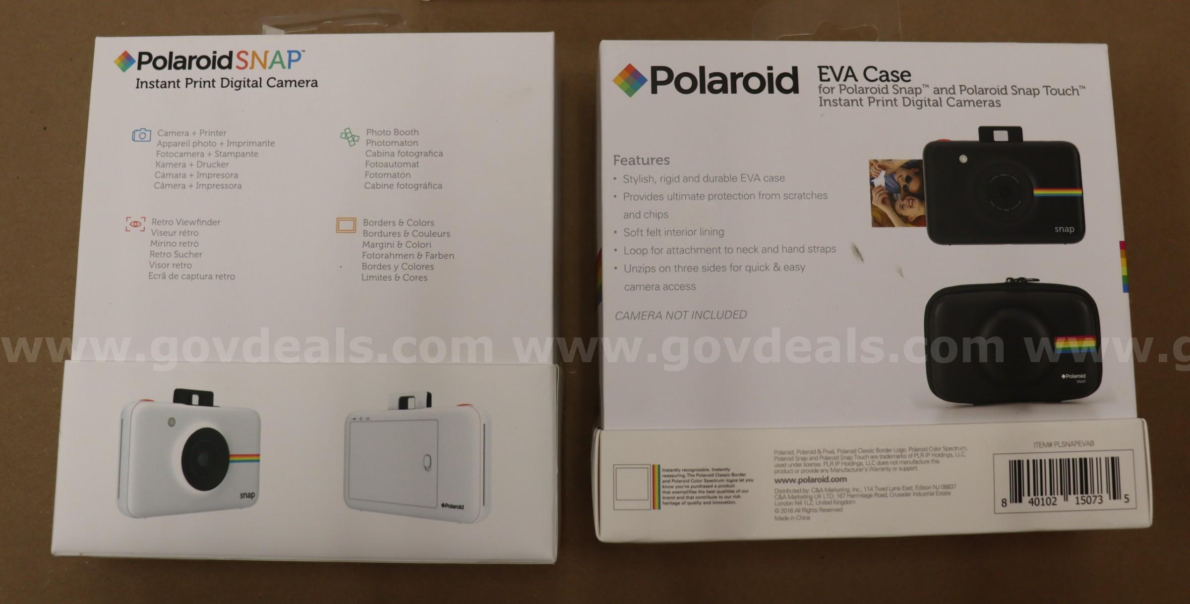 Polaroid SNAP Instant Camera w/ case & paper Polaroid SNAP Government Surplus Auction - Photo #2
