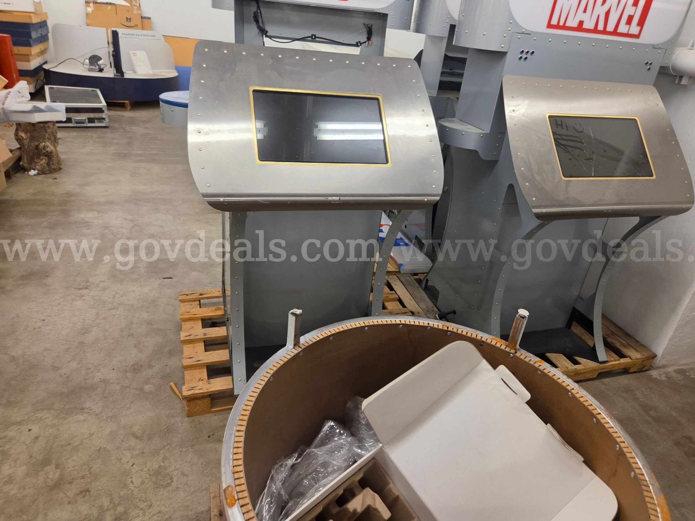 Lot of Museum Interactive Kiosks, Touchscreen Displays and Exhibit Structures   Government Surplus Auction - Photo #2