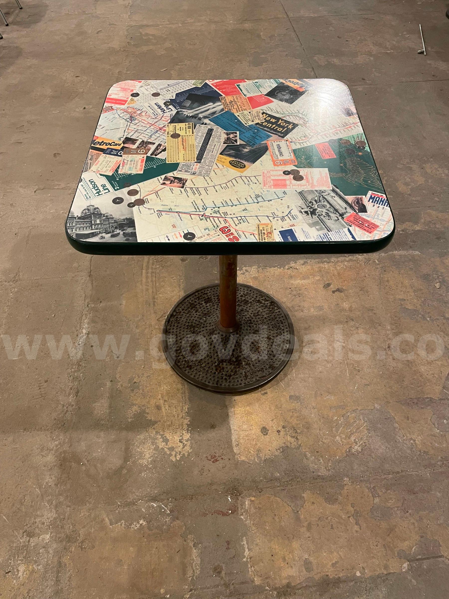 Vintage table and chairs from NY's Grand Central Station N/A N/A Government Surplus Auction - Photo #3
