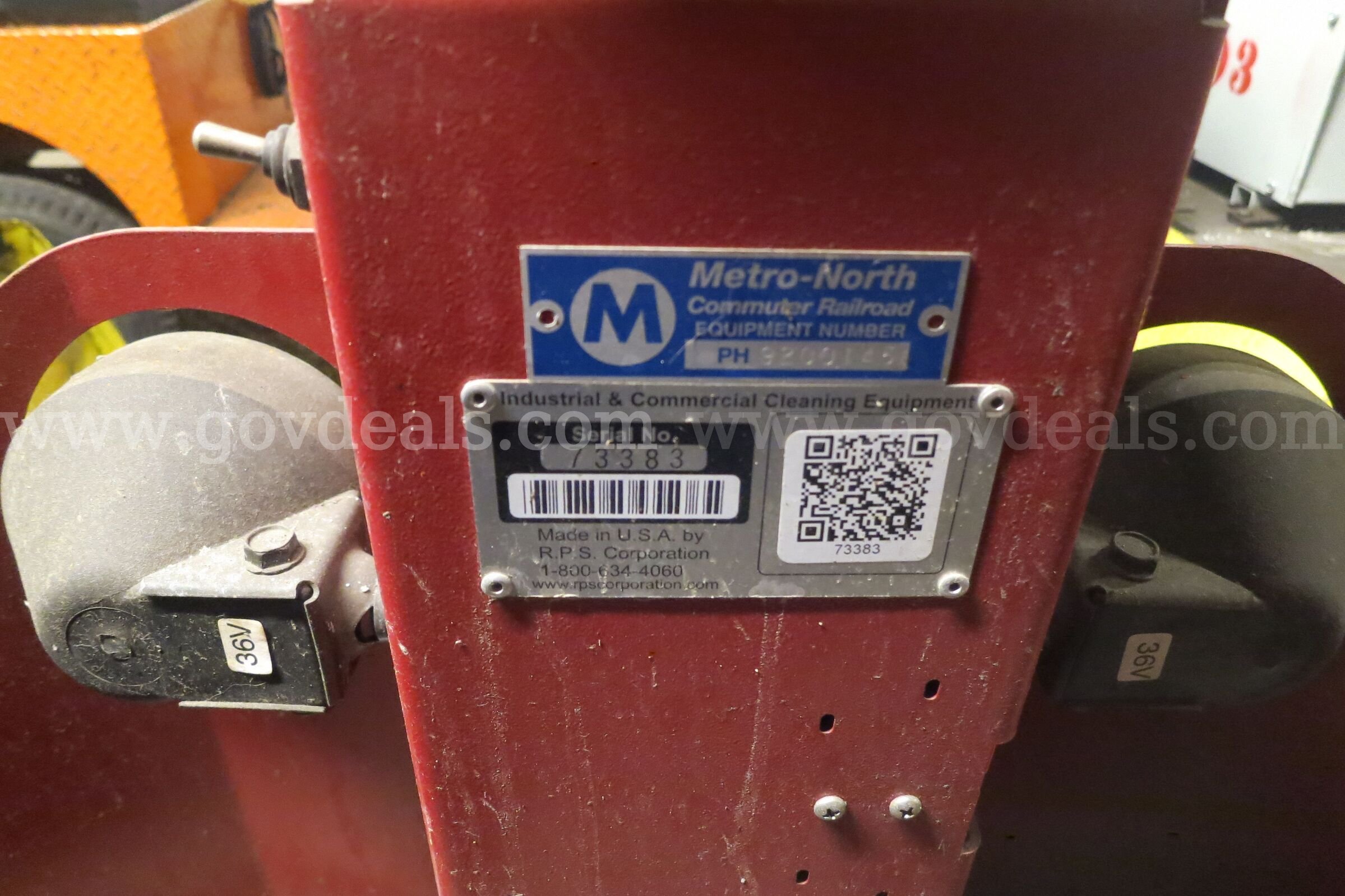 Bortex floor sweeper (#356) Bortex 356 Government Surplus Auction - Photo #3