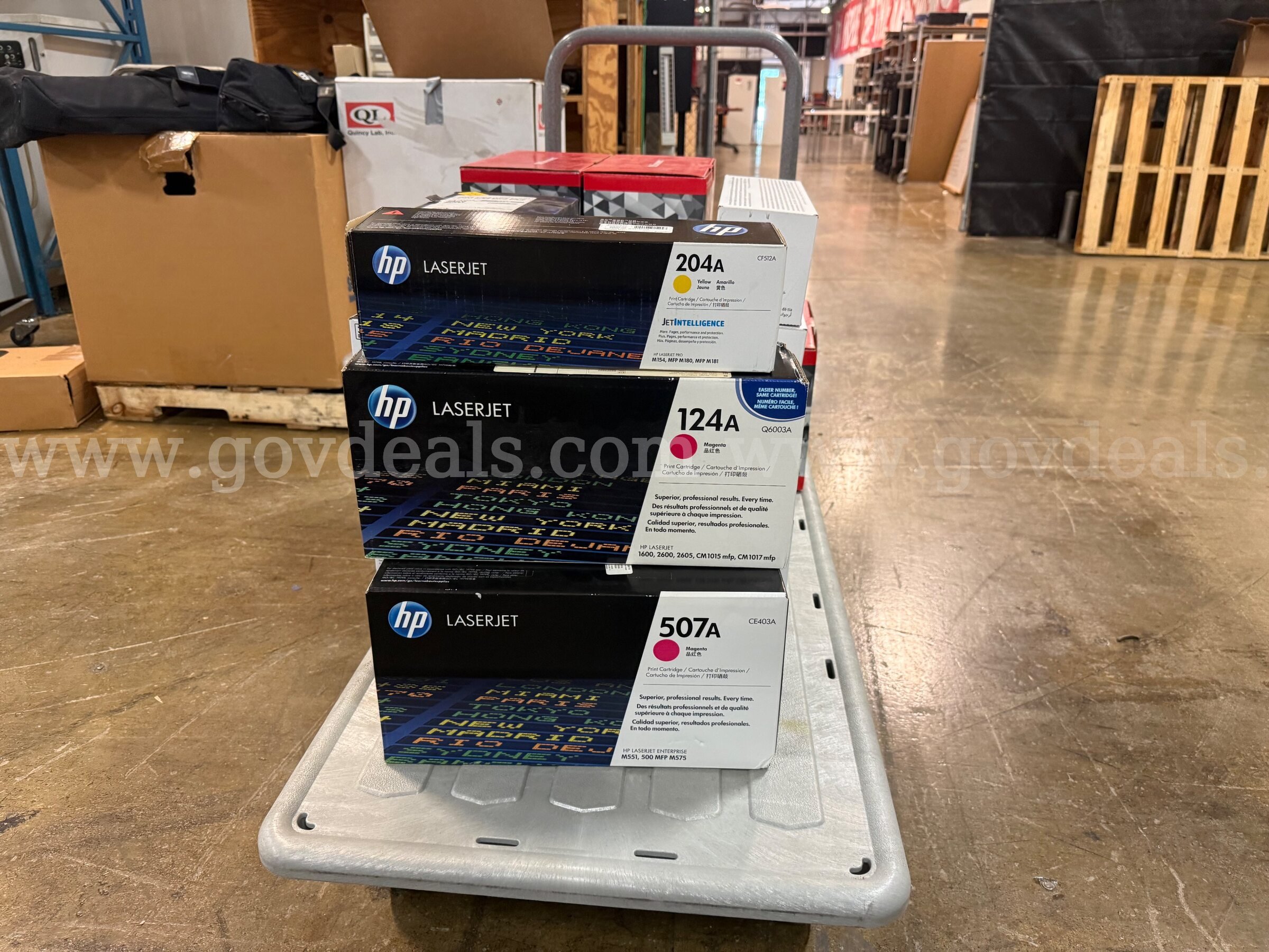 Lot of 28 Assorted Printer/Ink/Toner Cartridges   Government Surplus Auction - Photo #2
