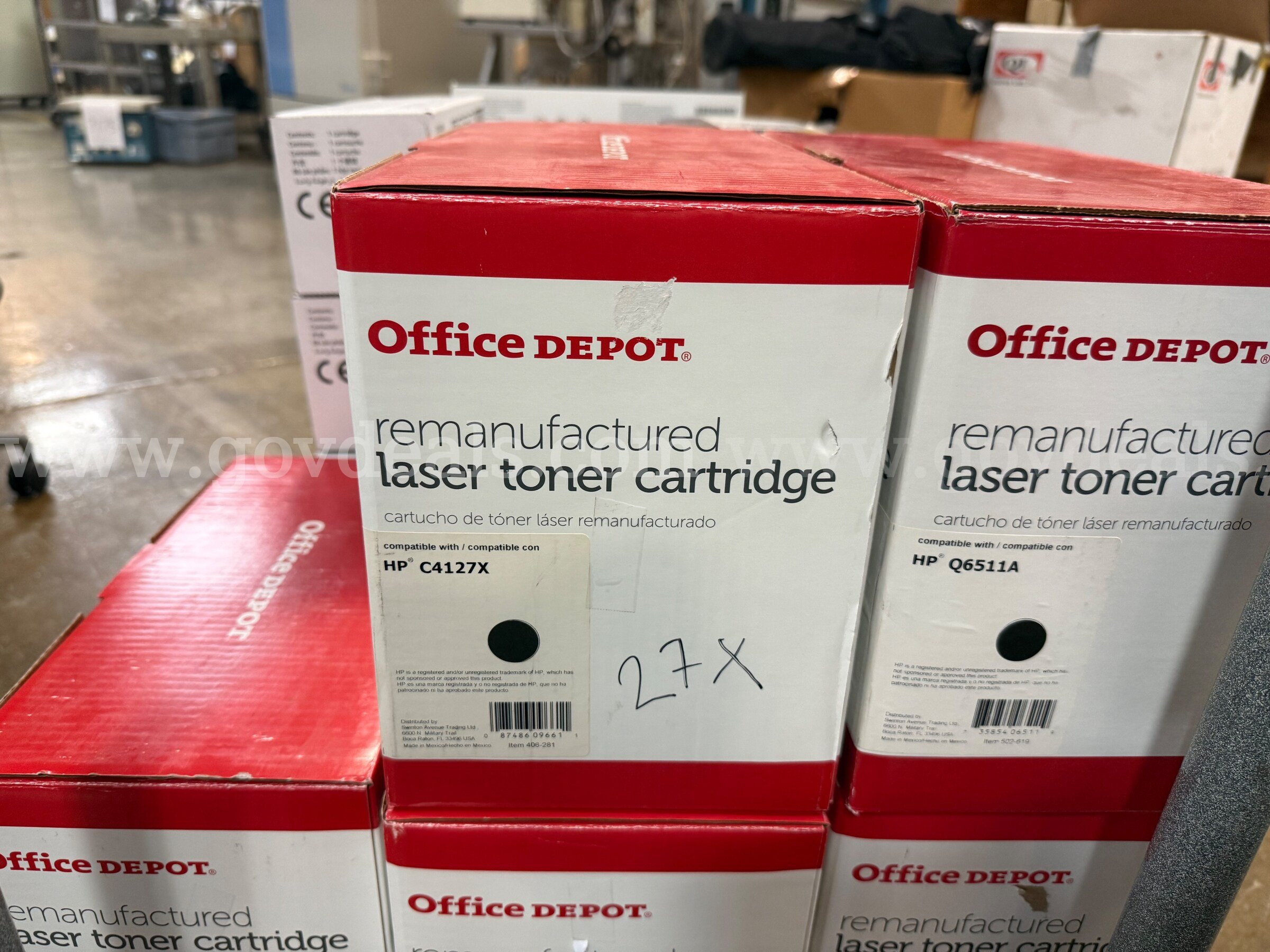 Lot of 28 Assorted Printer/Ink/Toner Cartridges   Government Surplus Auction - Photo #5