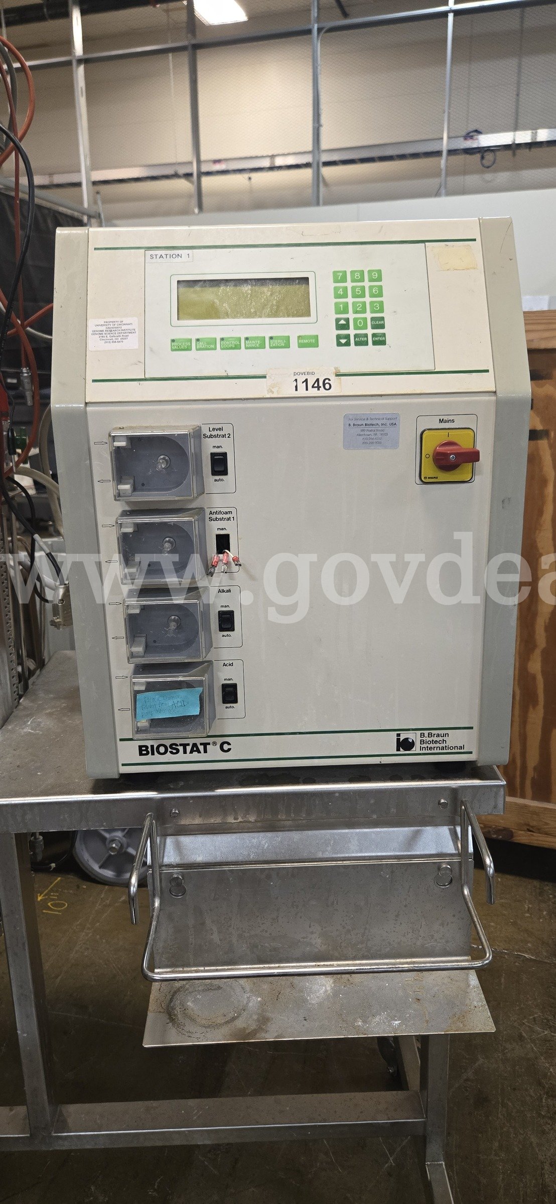 B. Braun Biotech Fermenter   Government Surplus Auction - Photo #2