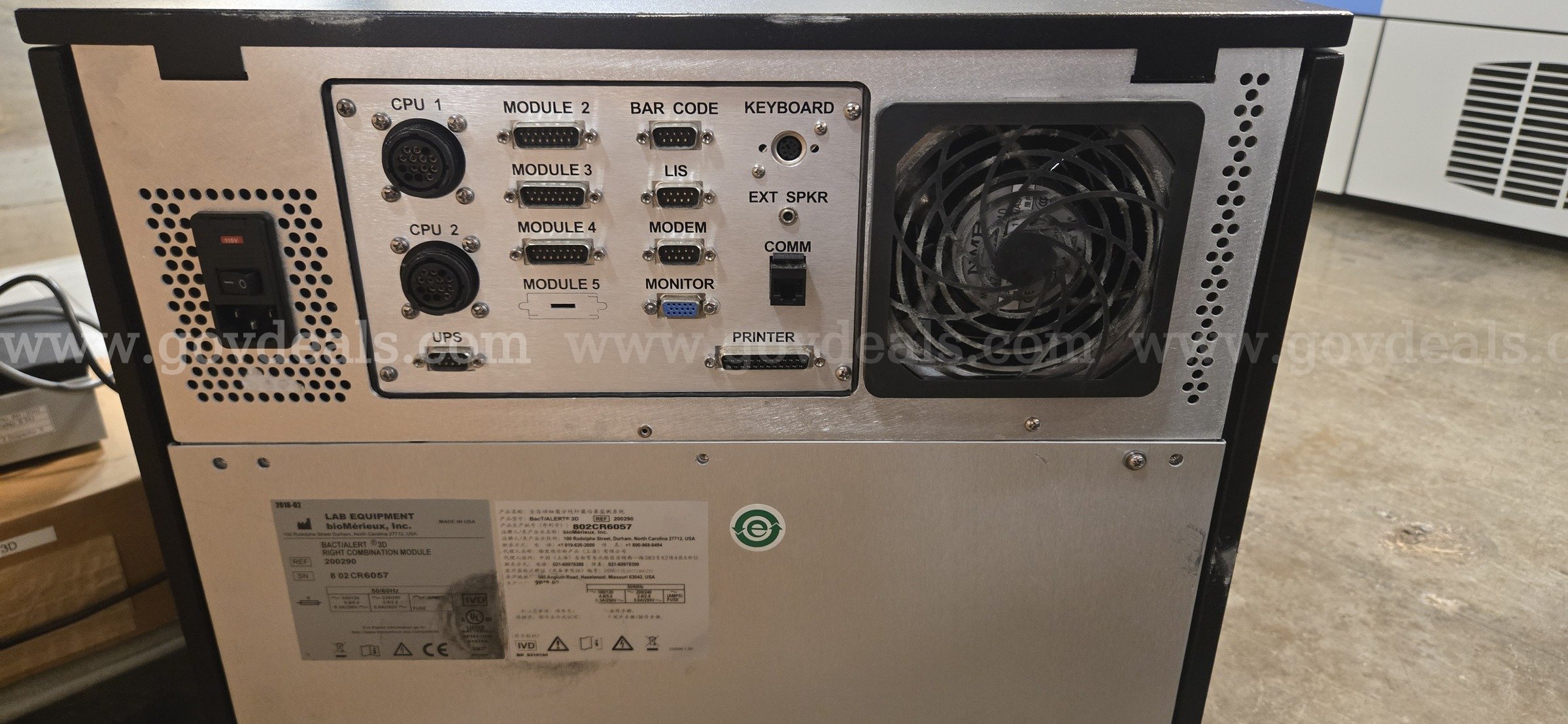 Bact/Alert 3D Microbial Detection System   Government Surplus Auction - Photo #5