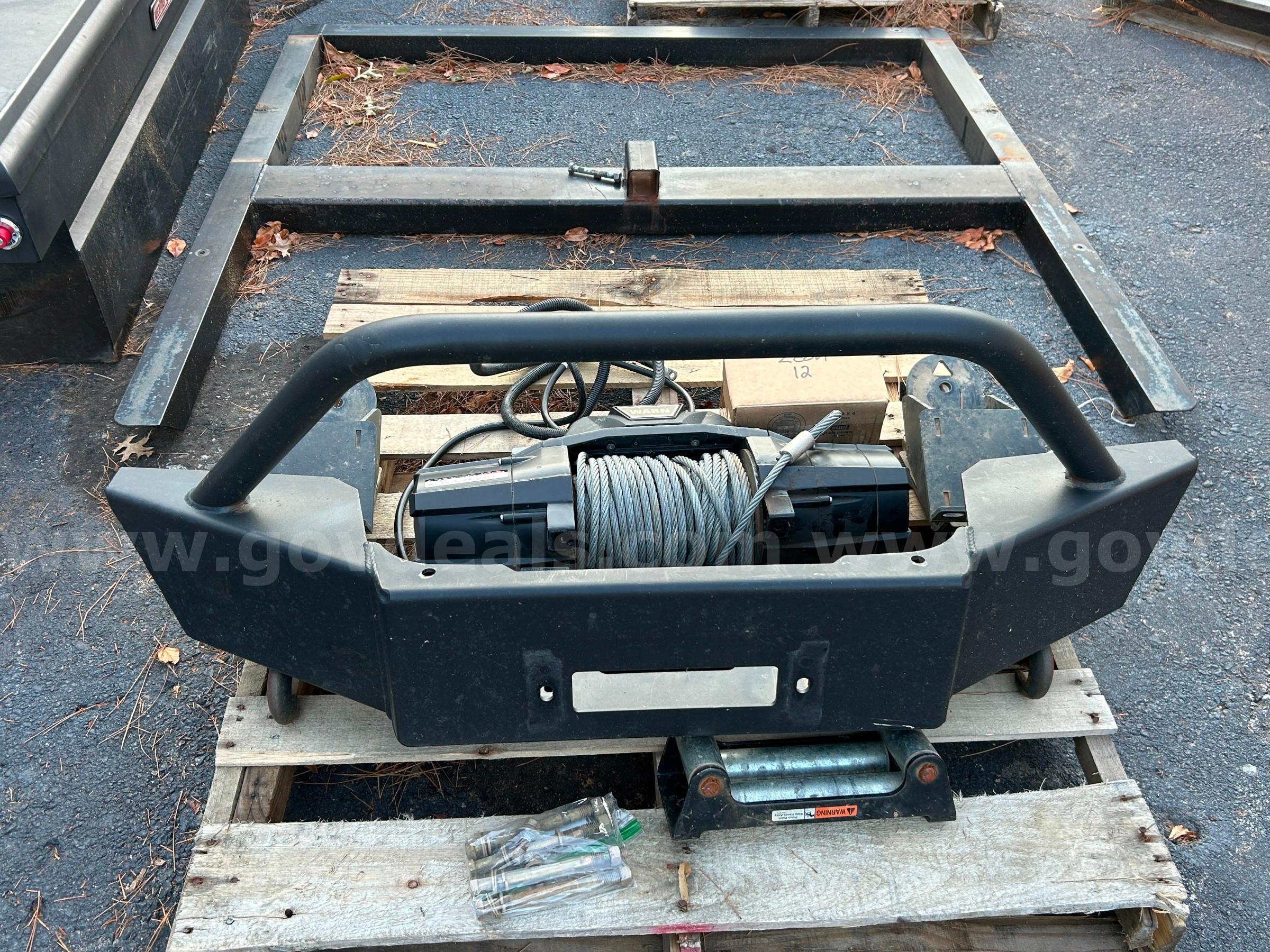 WARN ZEON 12 Winch Package with Heavy-Duty Bumper & Accessories Warn 89584 Government Surplus Auction - Primary Photo
