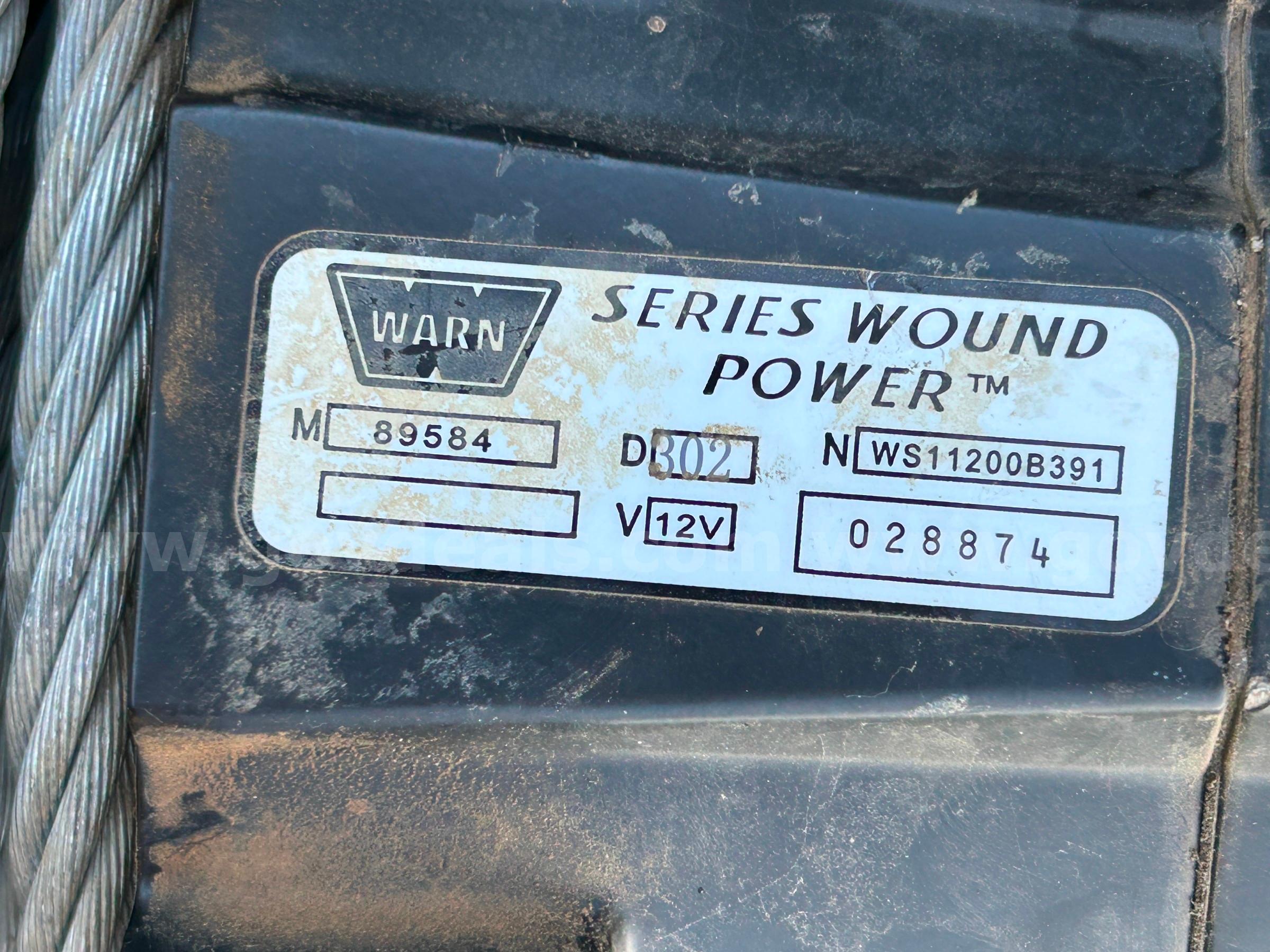 WARN ZEON 12 Winch Package with Heavy-Duty Bumper & Accessories Warn 89584 Government Surplus Auction - Photo #4