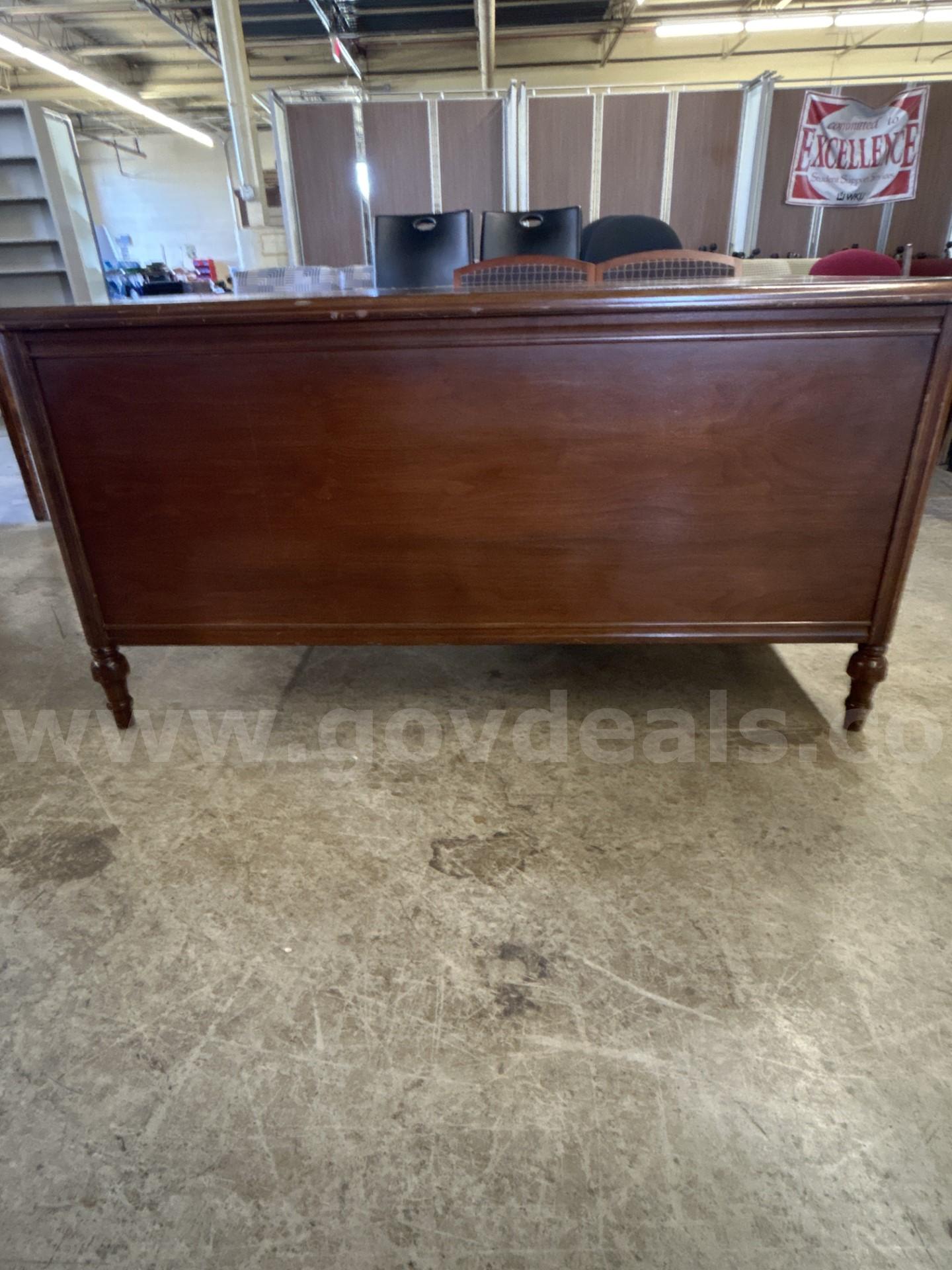 Brown Wooden Desk   Government Surplus Auction - Photo #5
