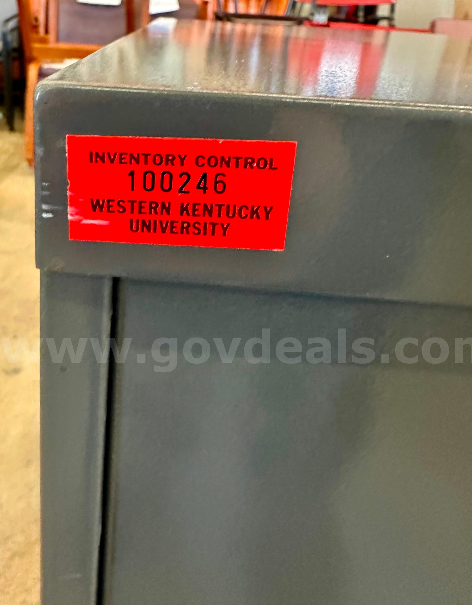 2-Drawer Dark Grey Filing Cabinet   Government Surplus Auction - Photo #3