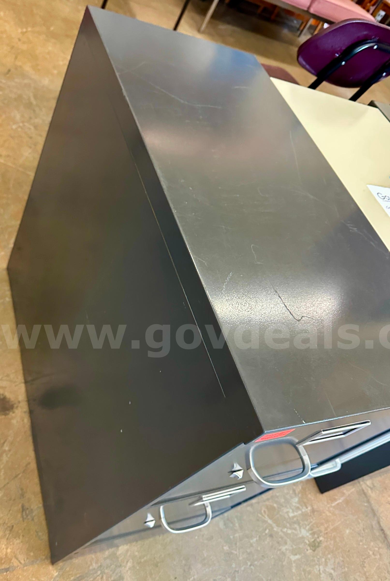 2-Drawer Dark Grey Filing Cabinet   Government Surplus Auction - Photo #5