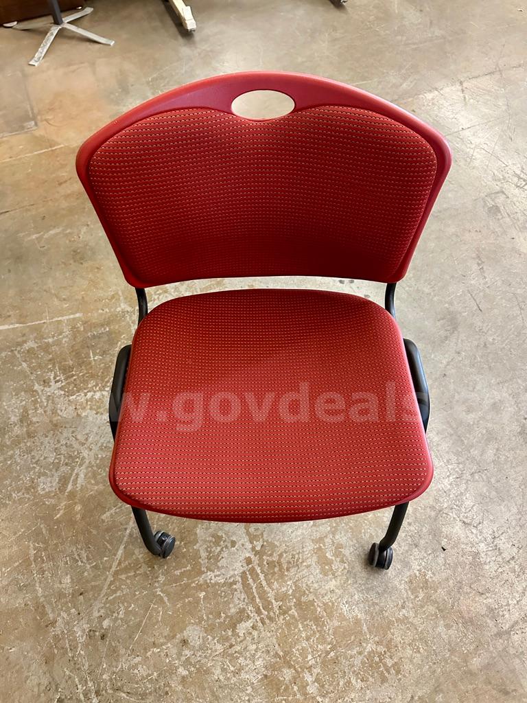 Red Polka Dot Rolling Chair   Government Surplus Auction - Primary Photo