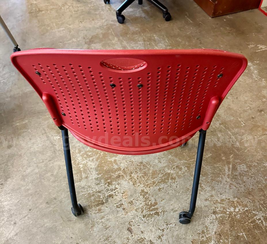 Red Polka Dot Rolling Chair   Government Surplus Auction - Photo #2