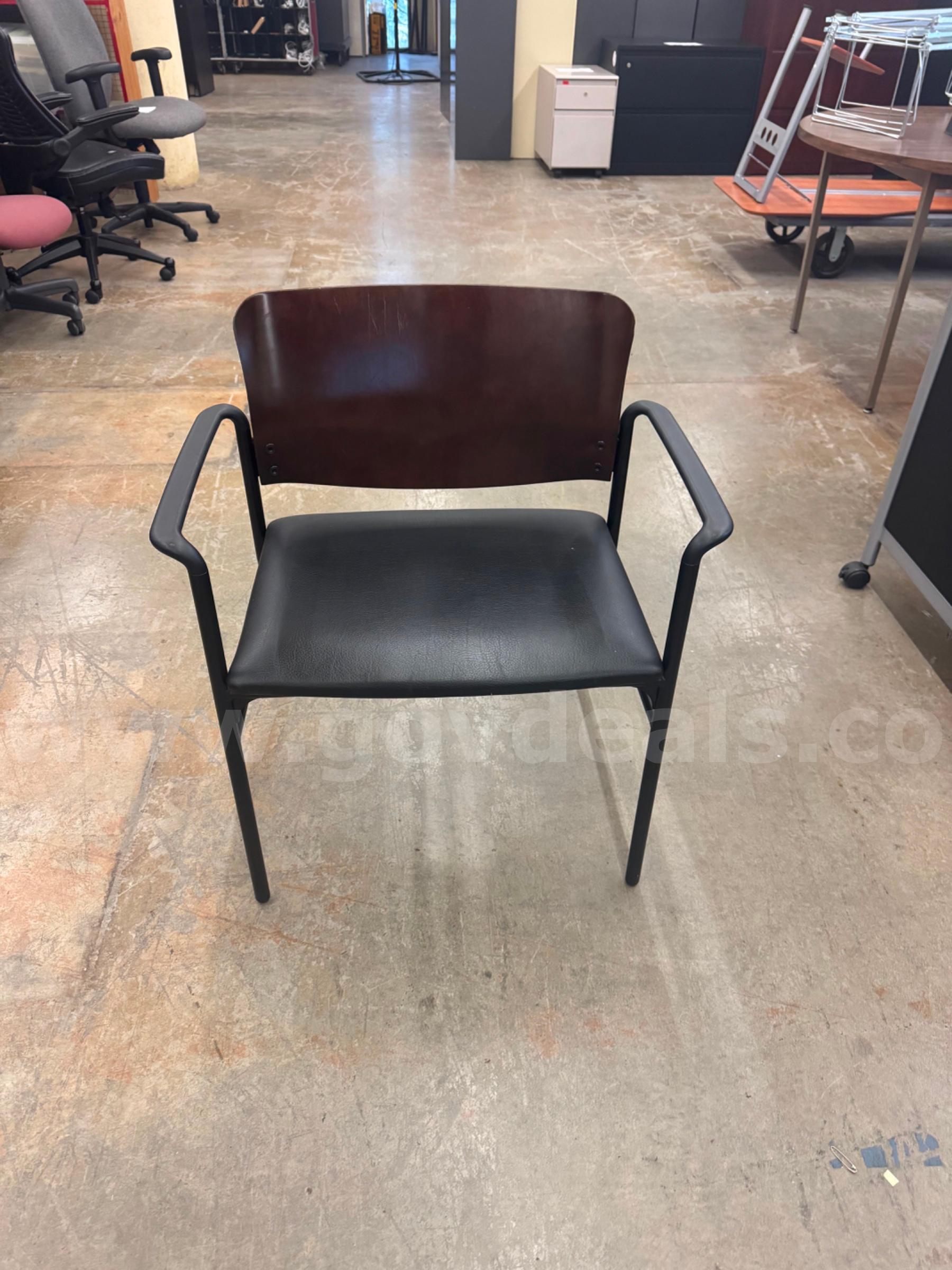 Brown Backed Chair   Government Surplus Auction - Photo #2