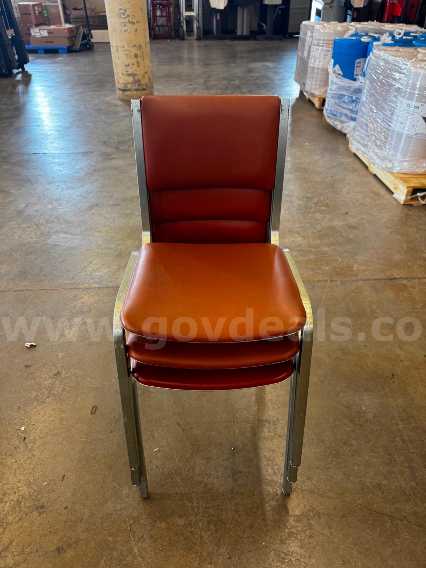A Lot of 3 Brown Chairs   Government Surplus Auction - Primary Photo