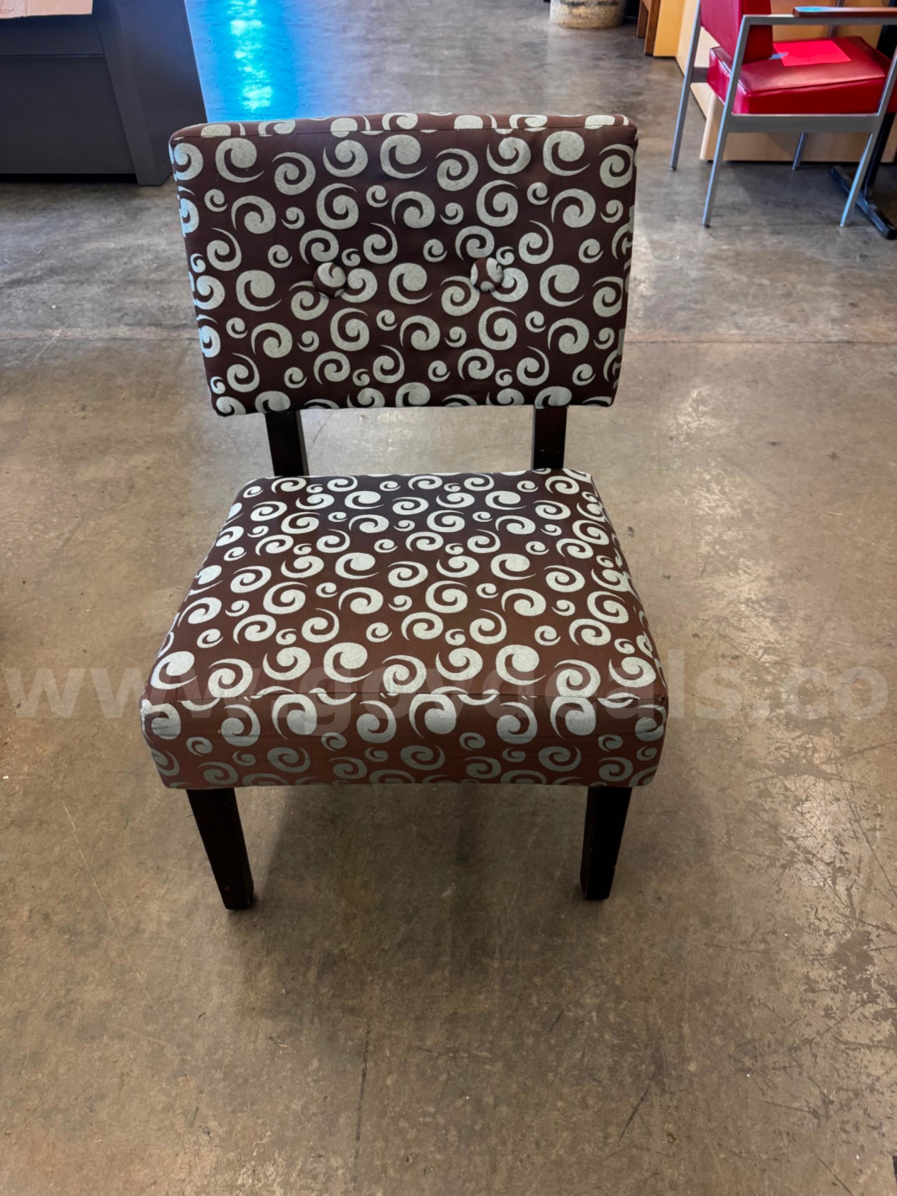Brown Decorated Chair   Government Surplus Auction - Primary Photo