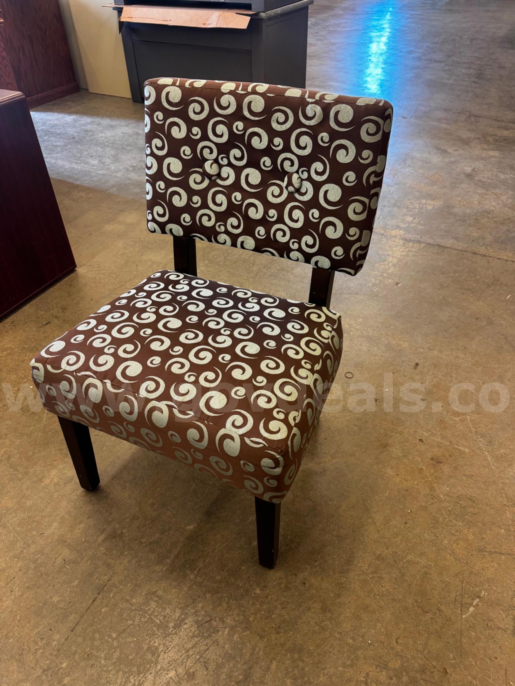 Brown Decorated Chair   Government Surplus Auction - Photo #2