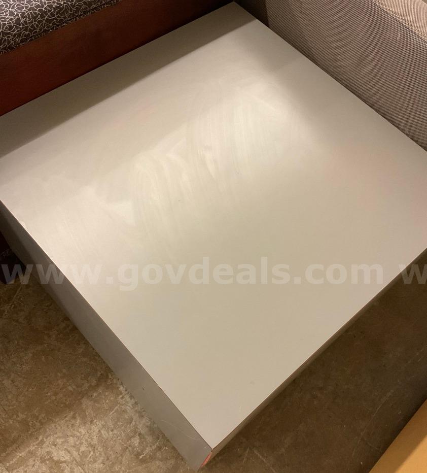 Gray Side Table   Government Surplus Auction - Primary Photo