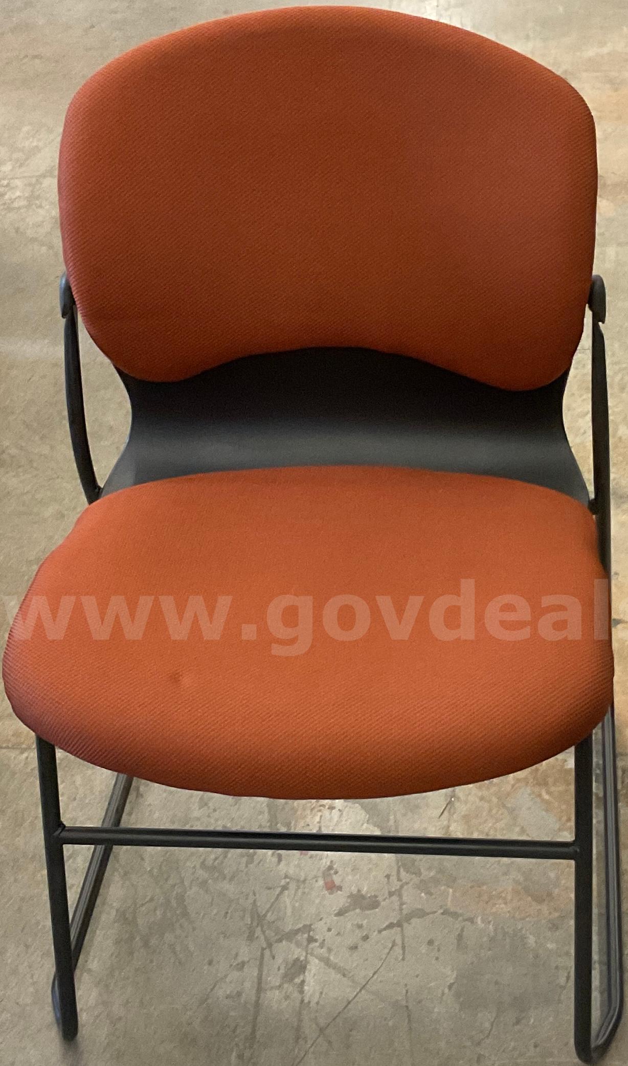 Orange office chair   Government Surplus Auction - Primary Photo