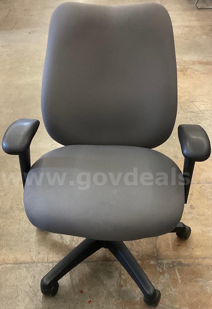 Grey Office Chair   Government Surplus Auction - Primary Photo