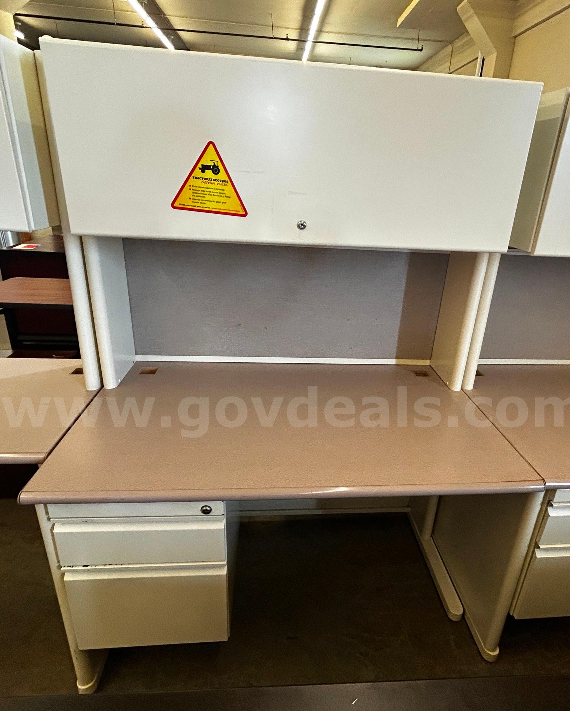 Desk with hutch   Government Surplus Auction - Primary Photo