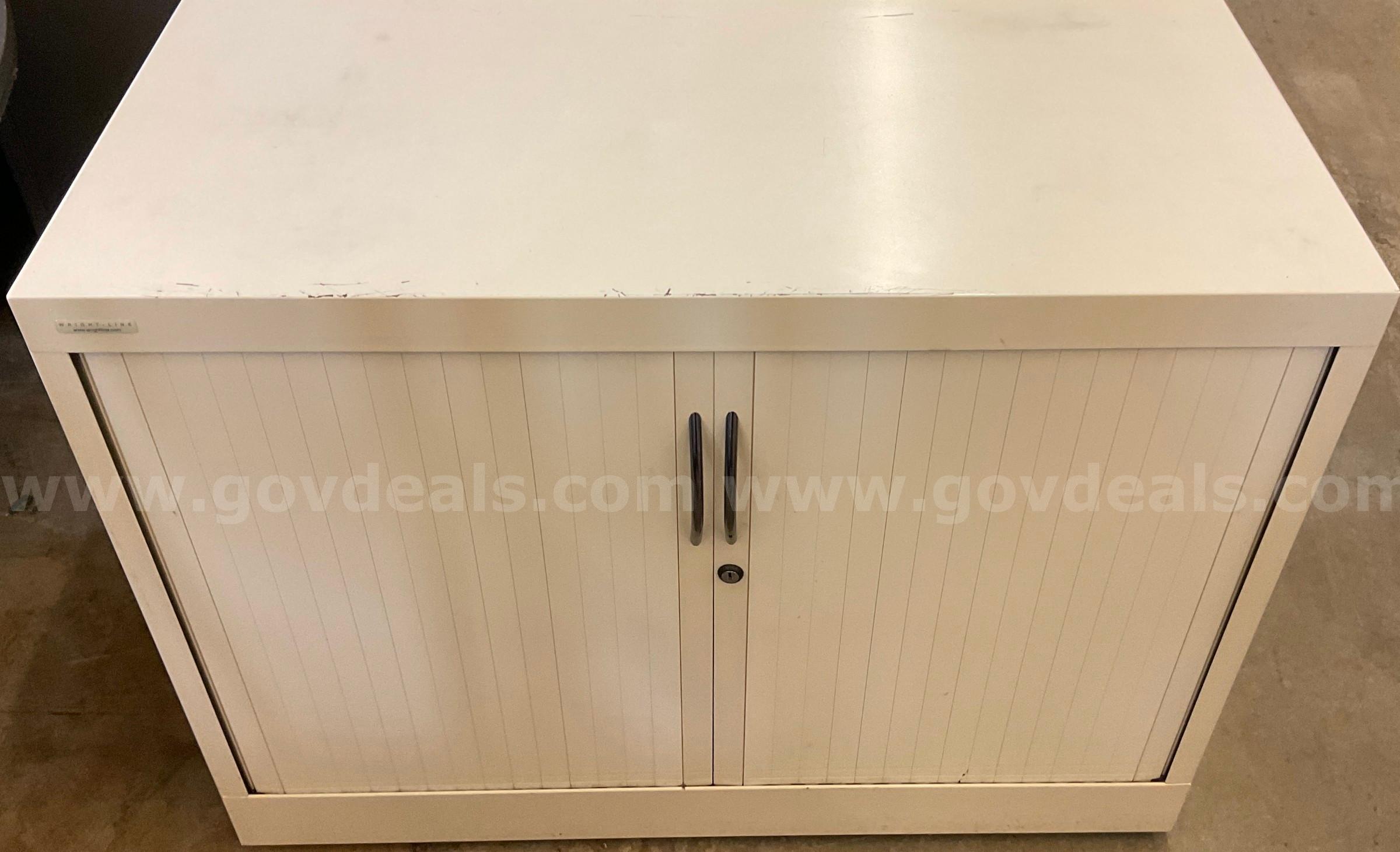 White Metal Cabinet   Government Surplus Auction - Primary Photo