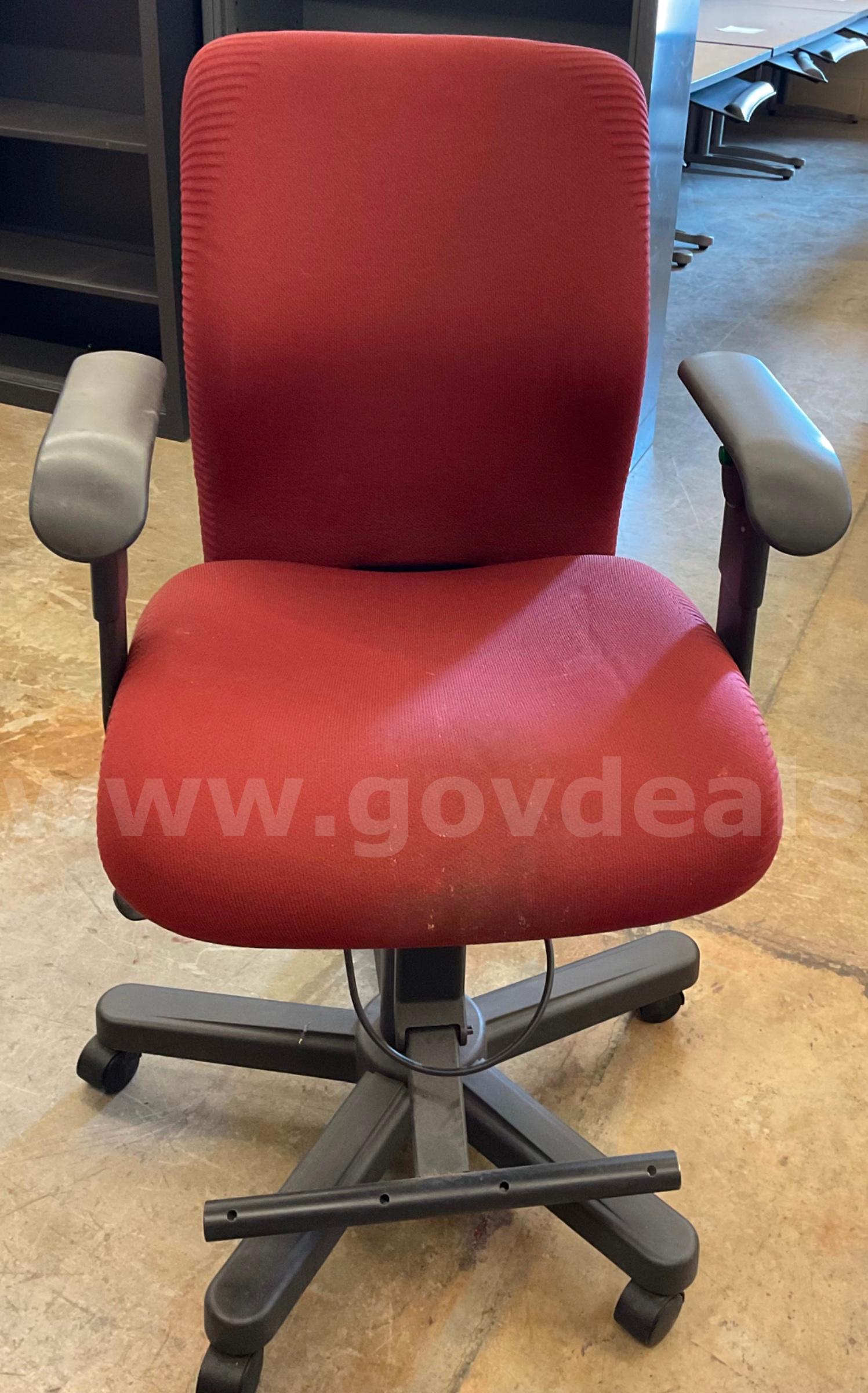 Red rolling chair   Government Surplus Auction - Primary Photo
