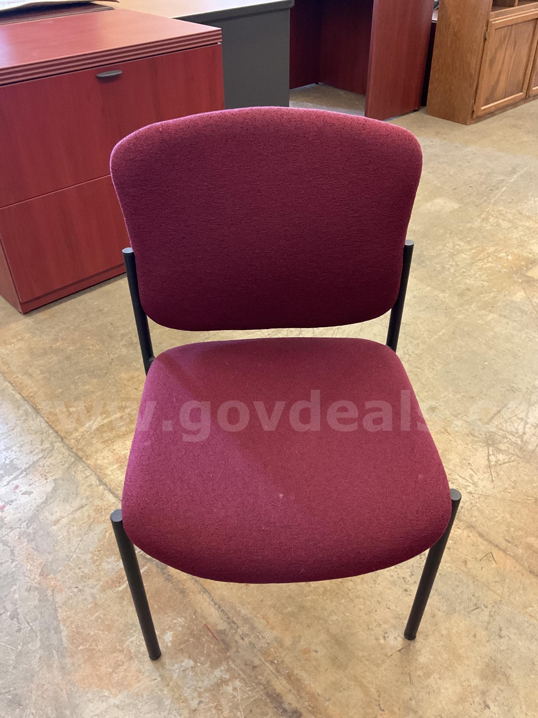 Red cushion chair   Government Surplus Auction - Primary Photo