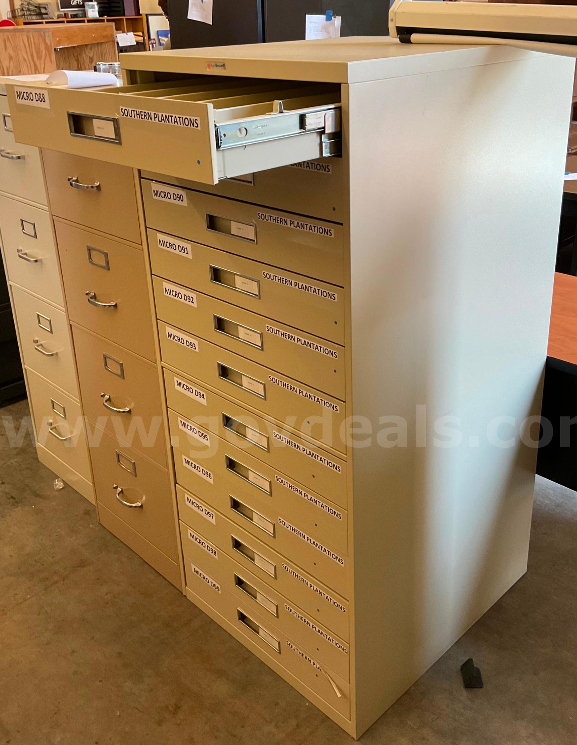 12-Drawer Filing Cabinet   Government Surplus Auction - Photo #2