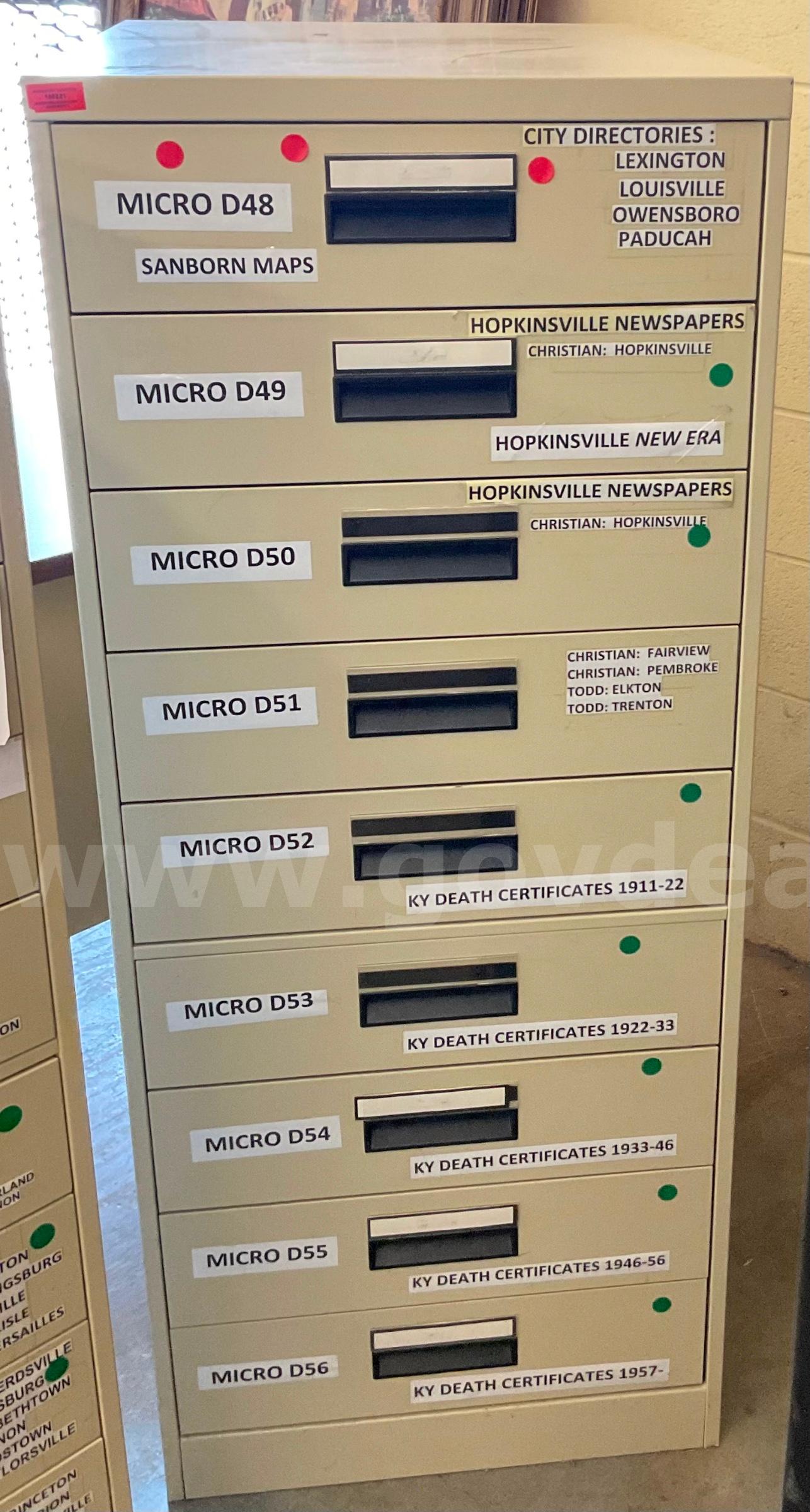 9-Drawer Filing Cabinet   Government Surplus Auction - Primary Photo
