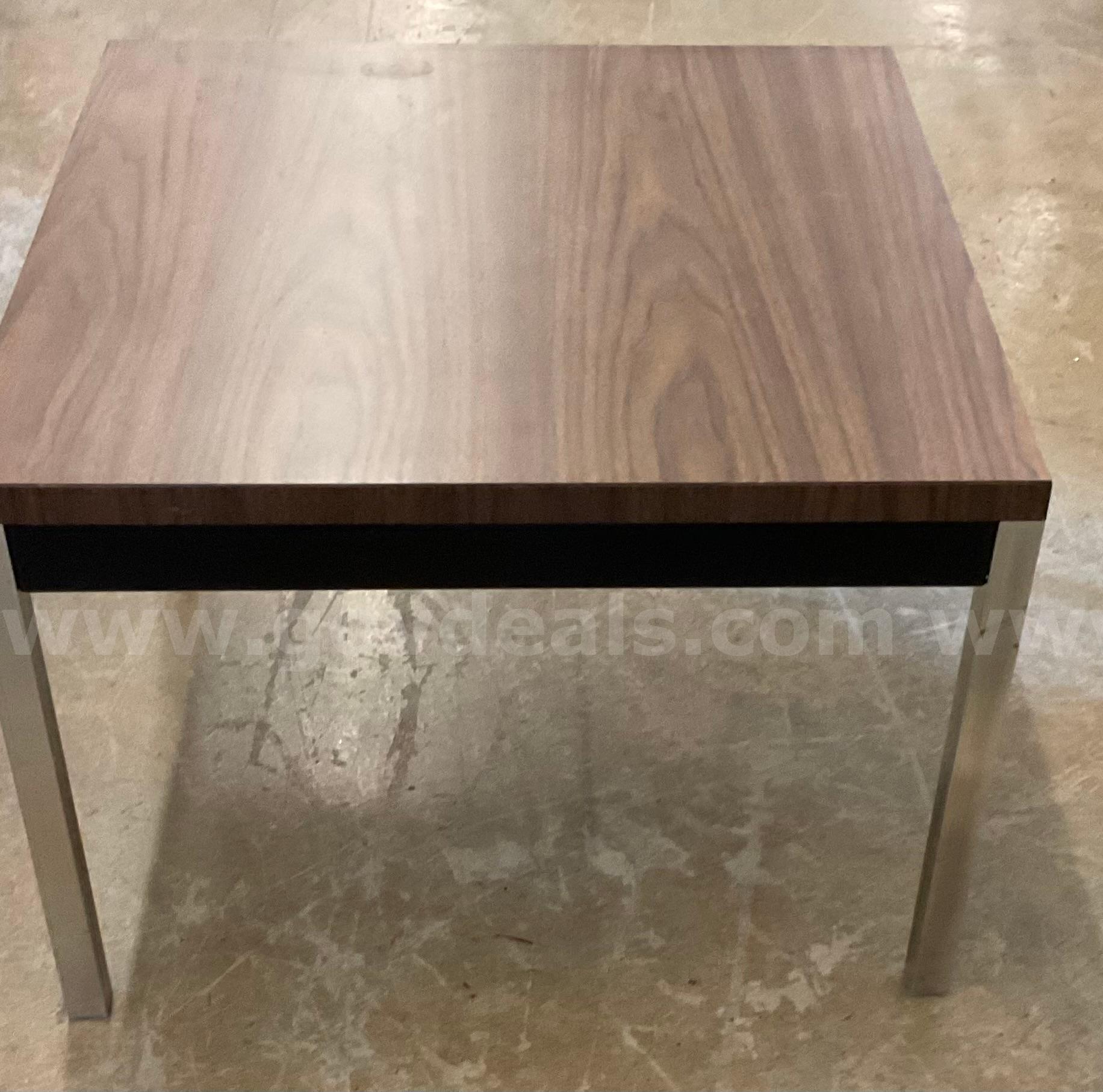 Dark Brown Side Table   Government Surplus Auction - Primary Photo