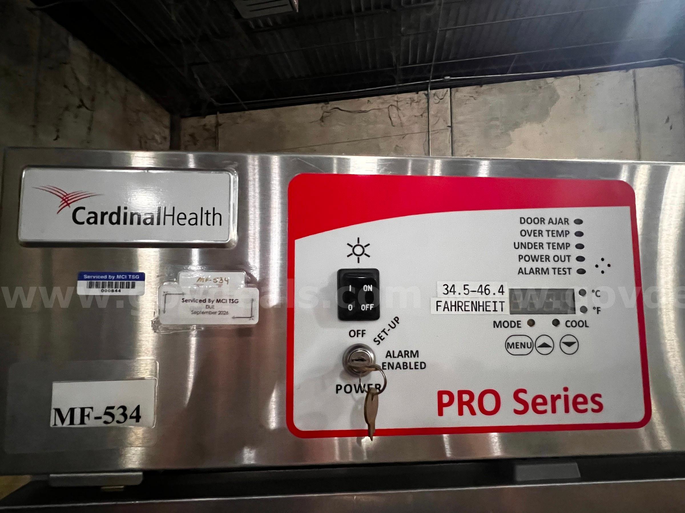 Cardinal Health Medical Fridge Pro Series   Government Surplus Auction - Photo #3