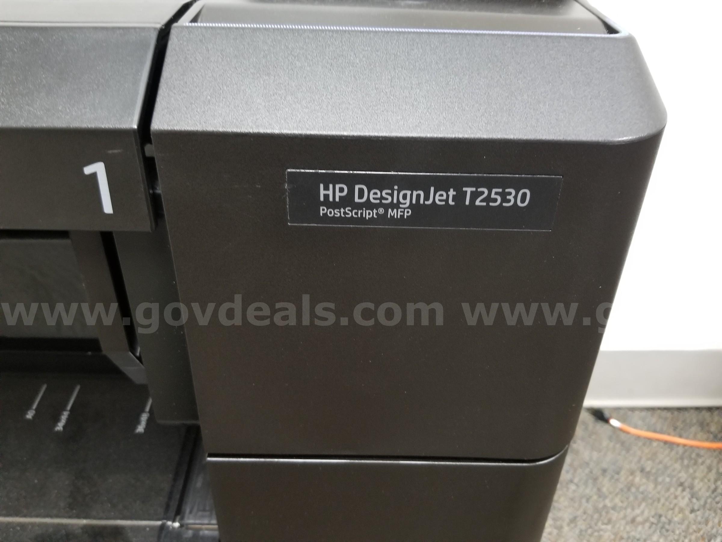Large format printing, multifunction capabilities, high-quality output, connectivity HP DesignJet T2530 Government Surplus Auction - Photo #2