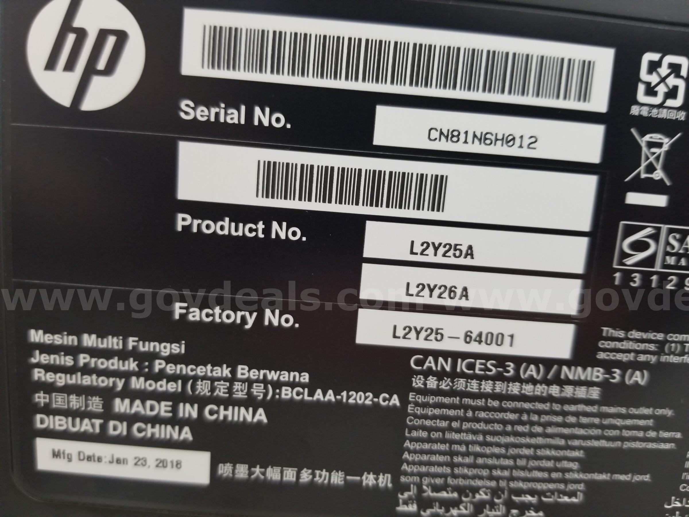 Large format printing, multifunction capabilities, high-quality output, connectivity HP DesignJet T2530 Government Surplus Auction - Photo #4