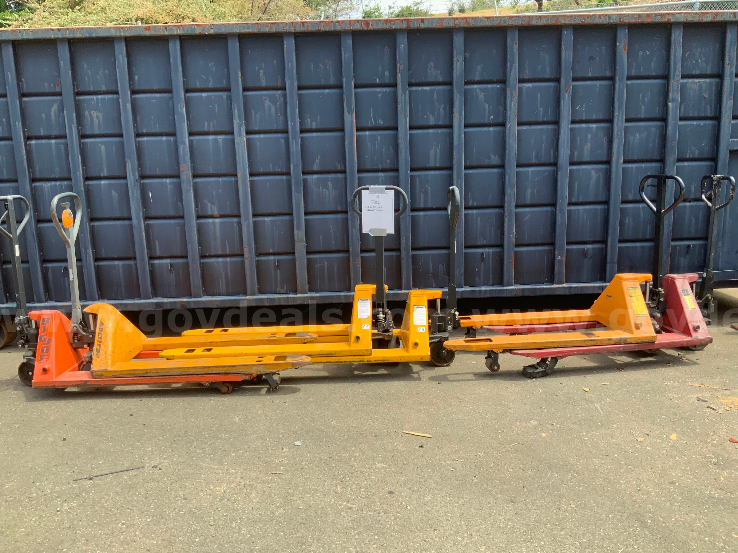(6) Pallet Jacks Different Brands