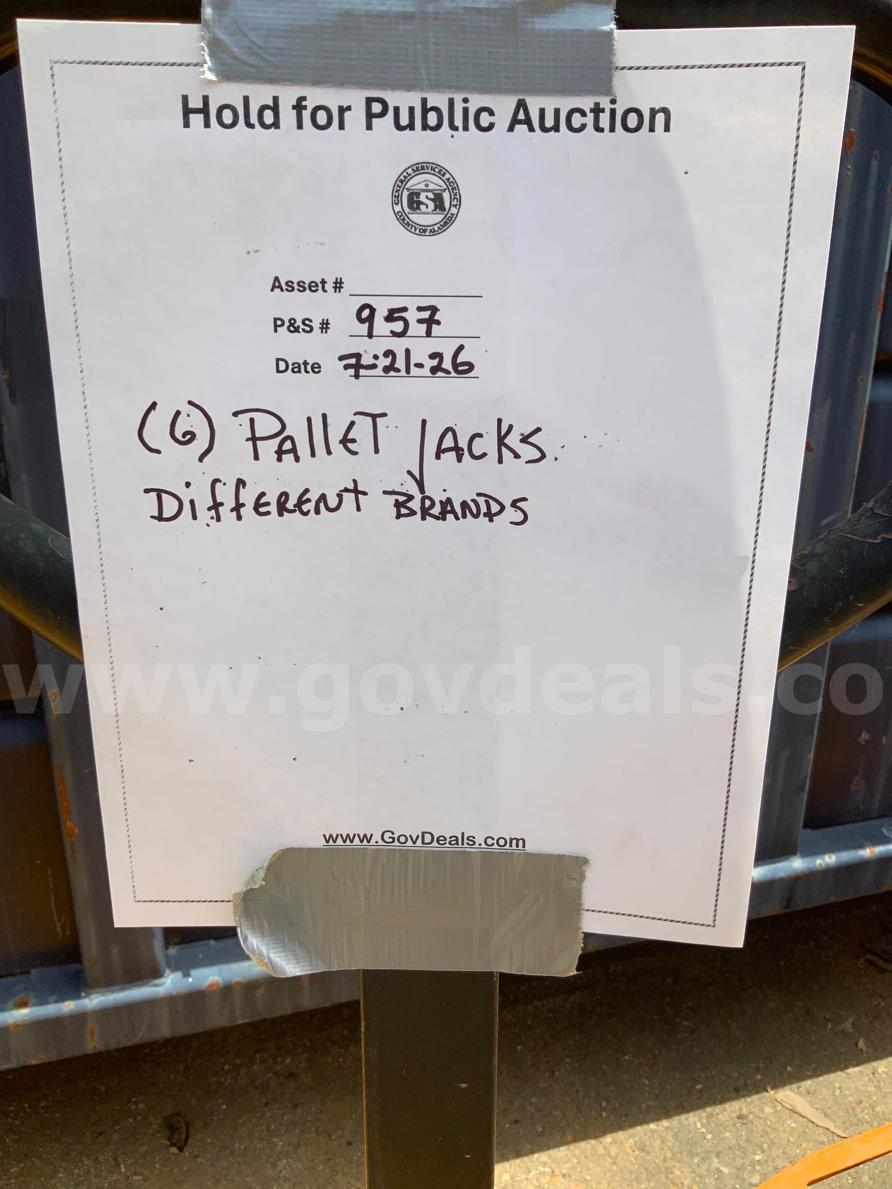 (6) Pallet Jacks Different Brands Different Brands  Government Surplus Auction - Photo #3
