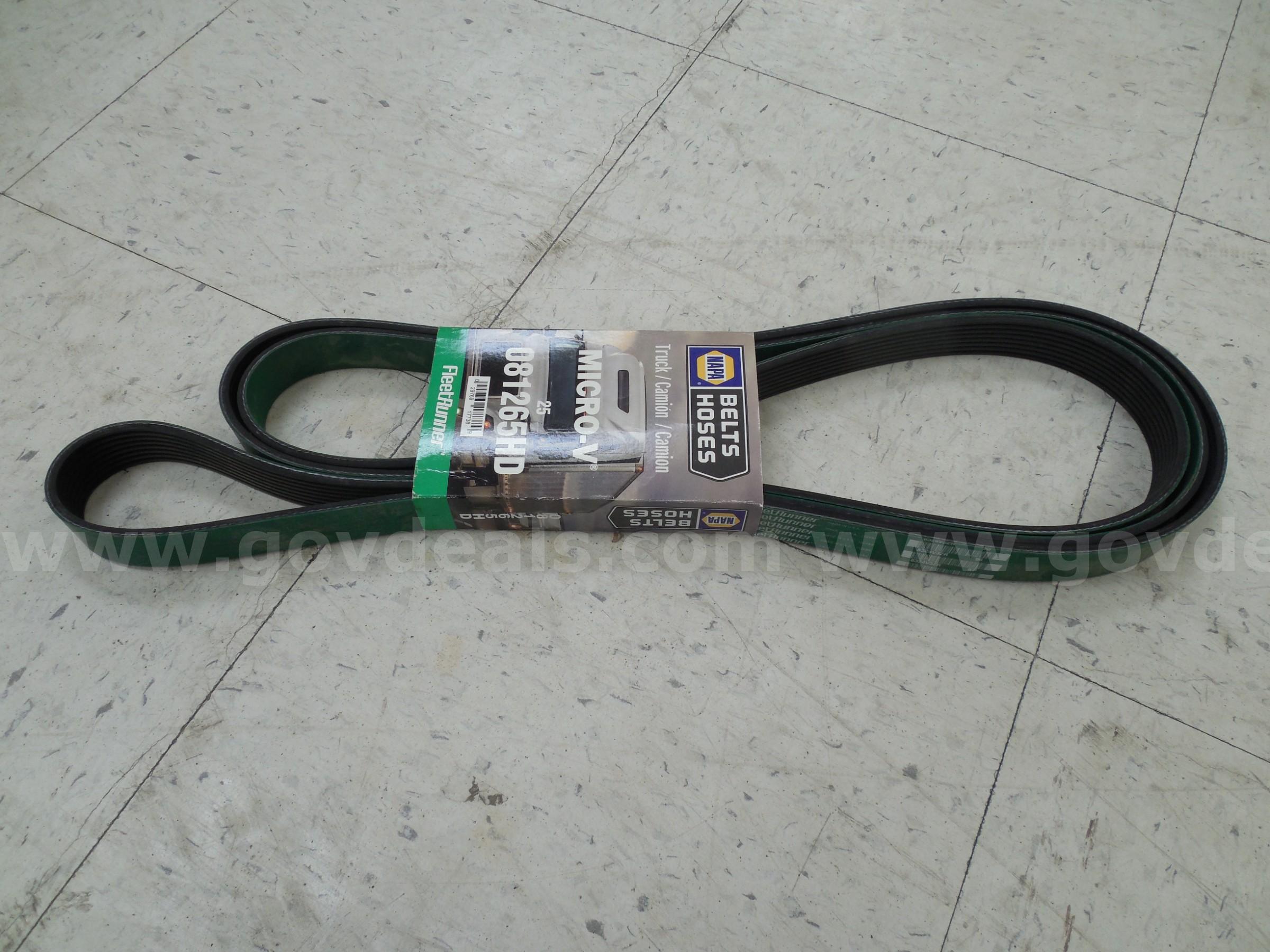 Heavy duty V-ribbed vehicle belt   Government Surplus Auction - Primary Photo