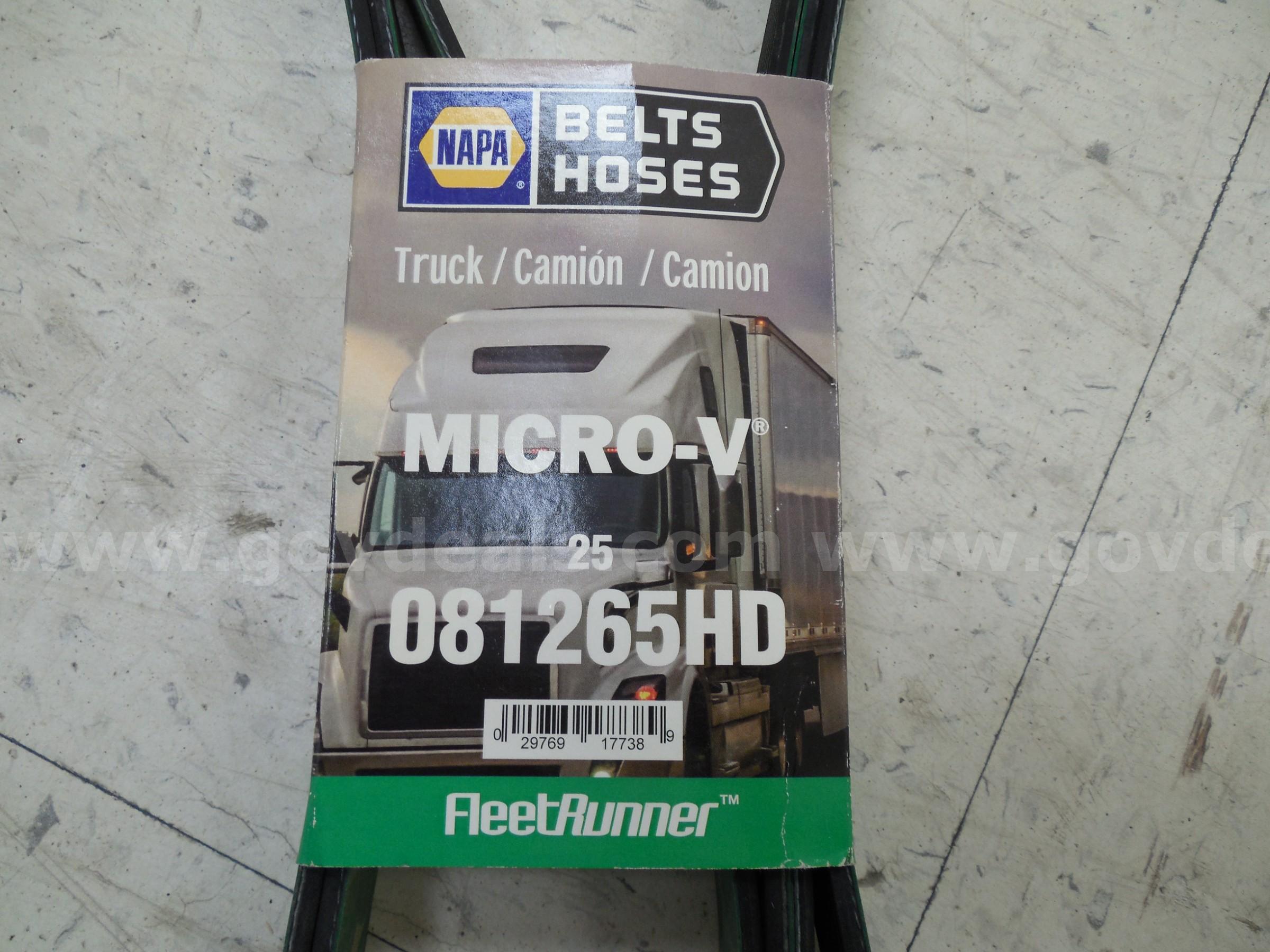 Heavy duty V-ribbed vehicle belt   Government Surplus Auction - Photo #2
