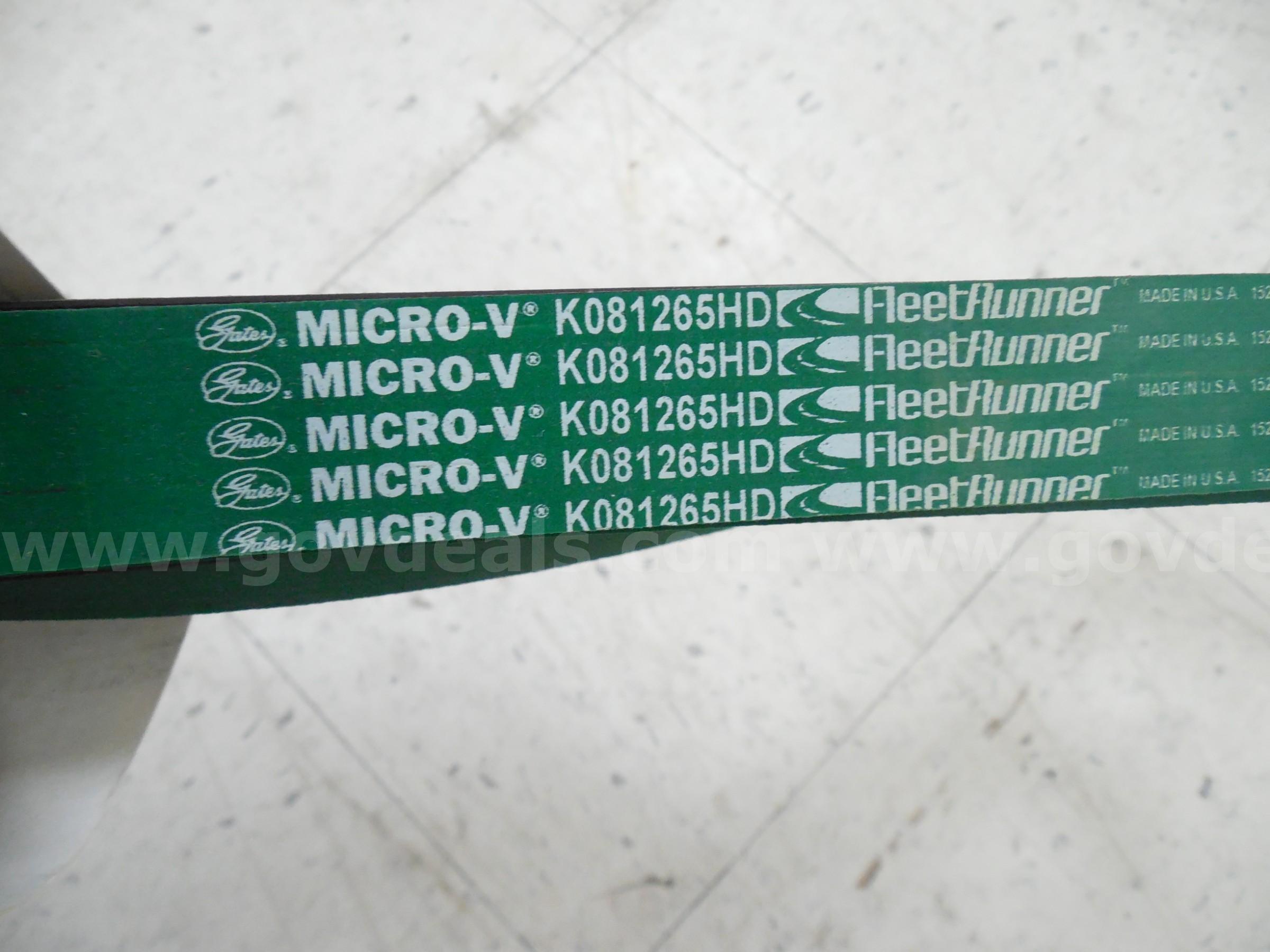 Heavy duty V-ribbed vehicle belt   Government Surplus Auction - Photo #5