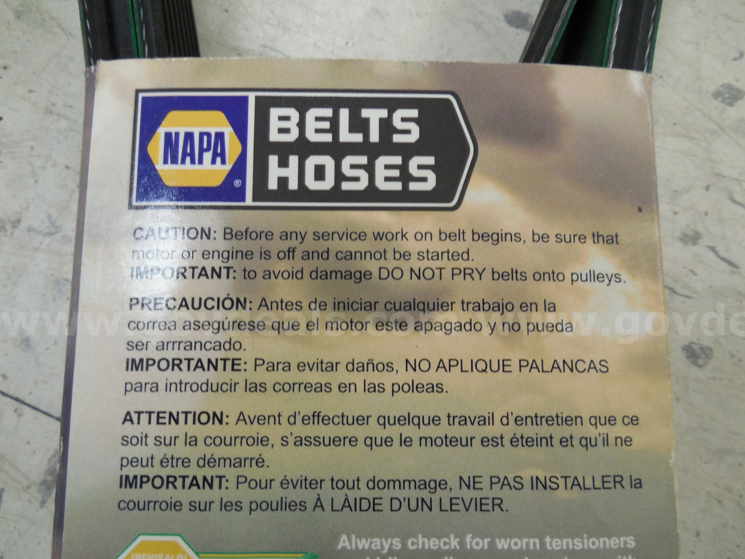 Heavy duty V-ribbed vehicle belt   Government Surplus Auction - Photo #4