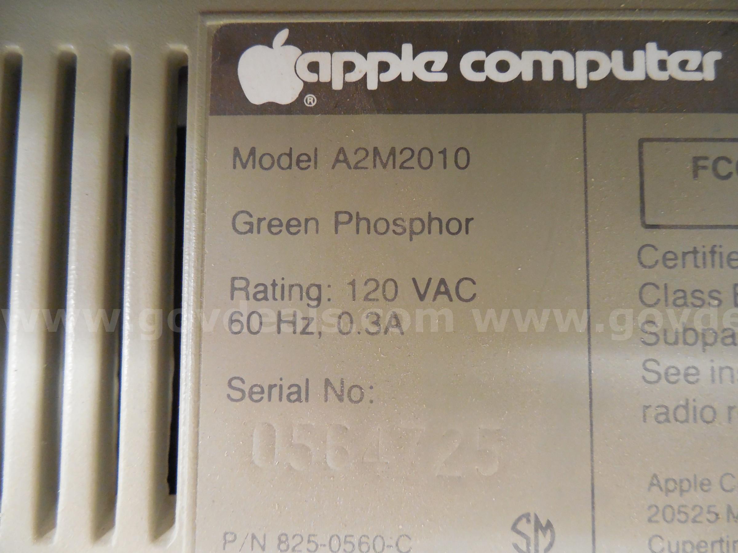 Vintage Apple computer monitor Apple  Government Surplus Auction - Photo #6