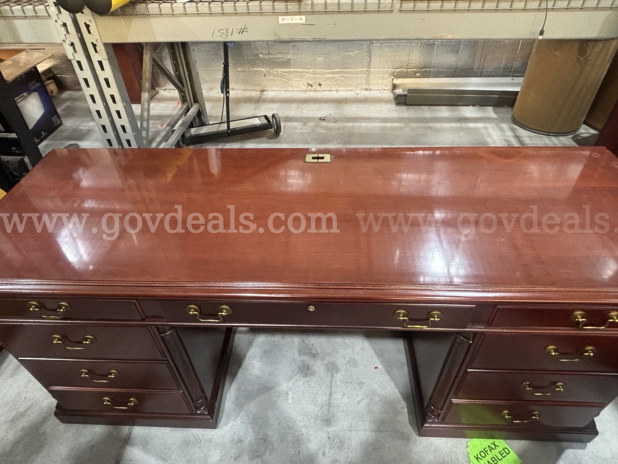 OFS Executive Cherry Office Furniture Suite   Government Surplus Auction - Photo #4