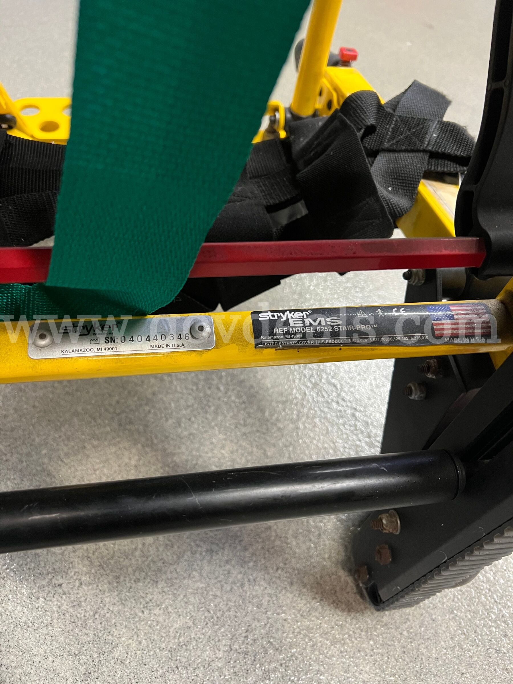 Stryker 6252 Stair-PRO Stair Chair Stryker 6252 Stair-PRO Government Surplus Auction - Photo #6