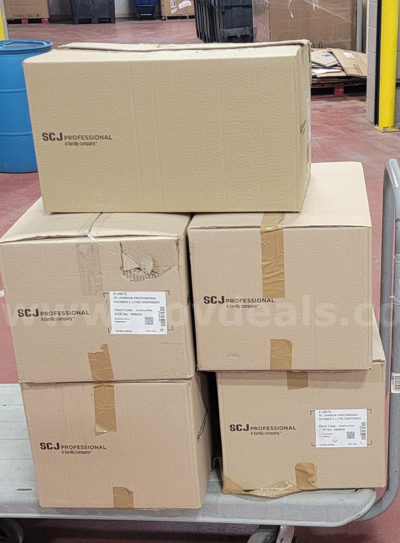 SC Johnson Professional Shower (Hand, Hair & Body) 2 Litre Dispenser-Lot of 40-NEW IN BOX   Government Surplus Auction - Photo #2
