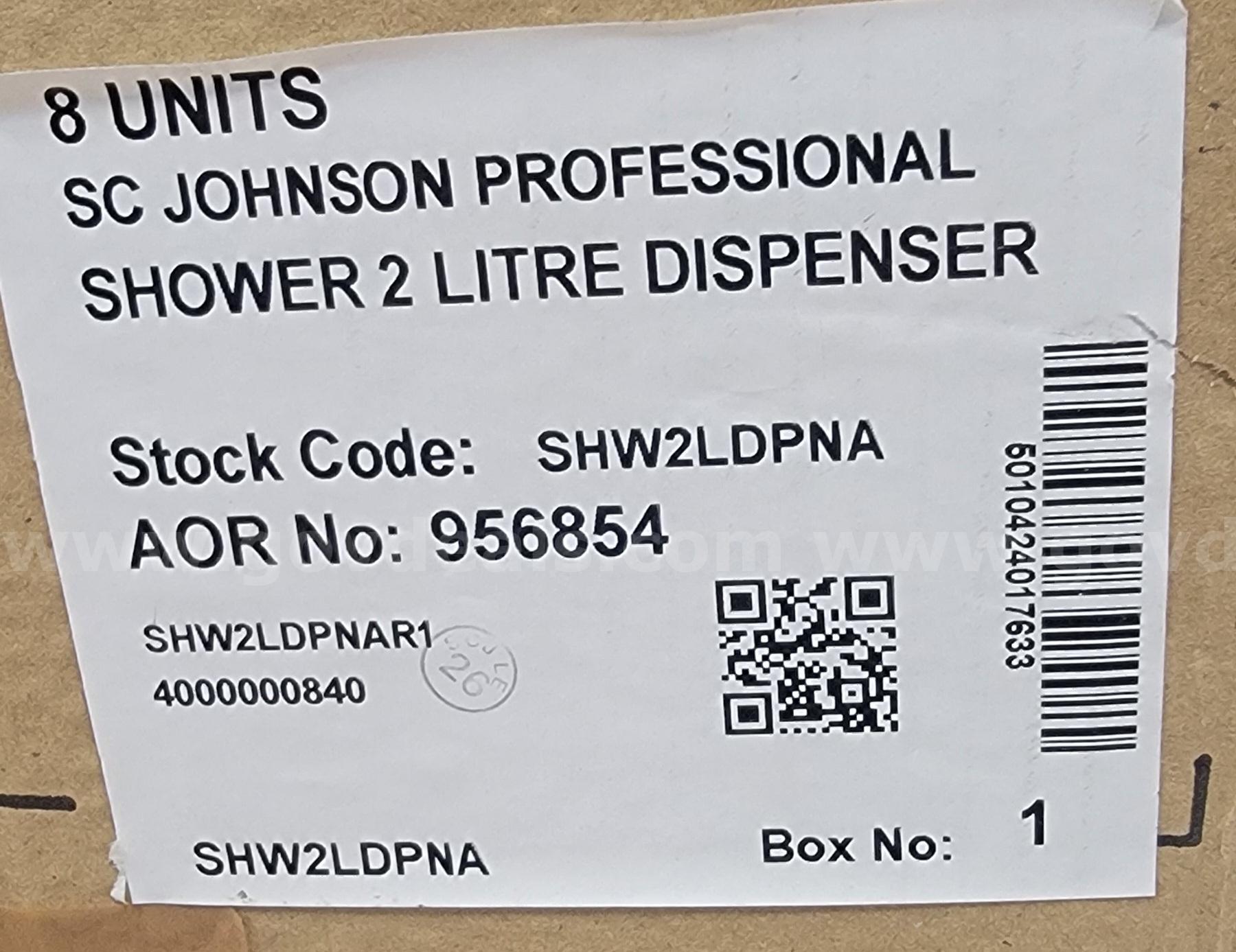 SC Johnson Professional Shower (Hand, Hair & Body) 2 Litre Dispenser-Lot of 40-NEW IN BOX   Government Surplus Auction - Photo #3