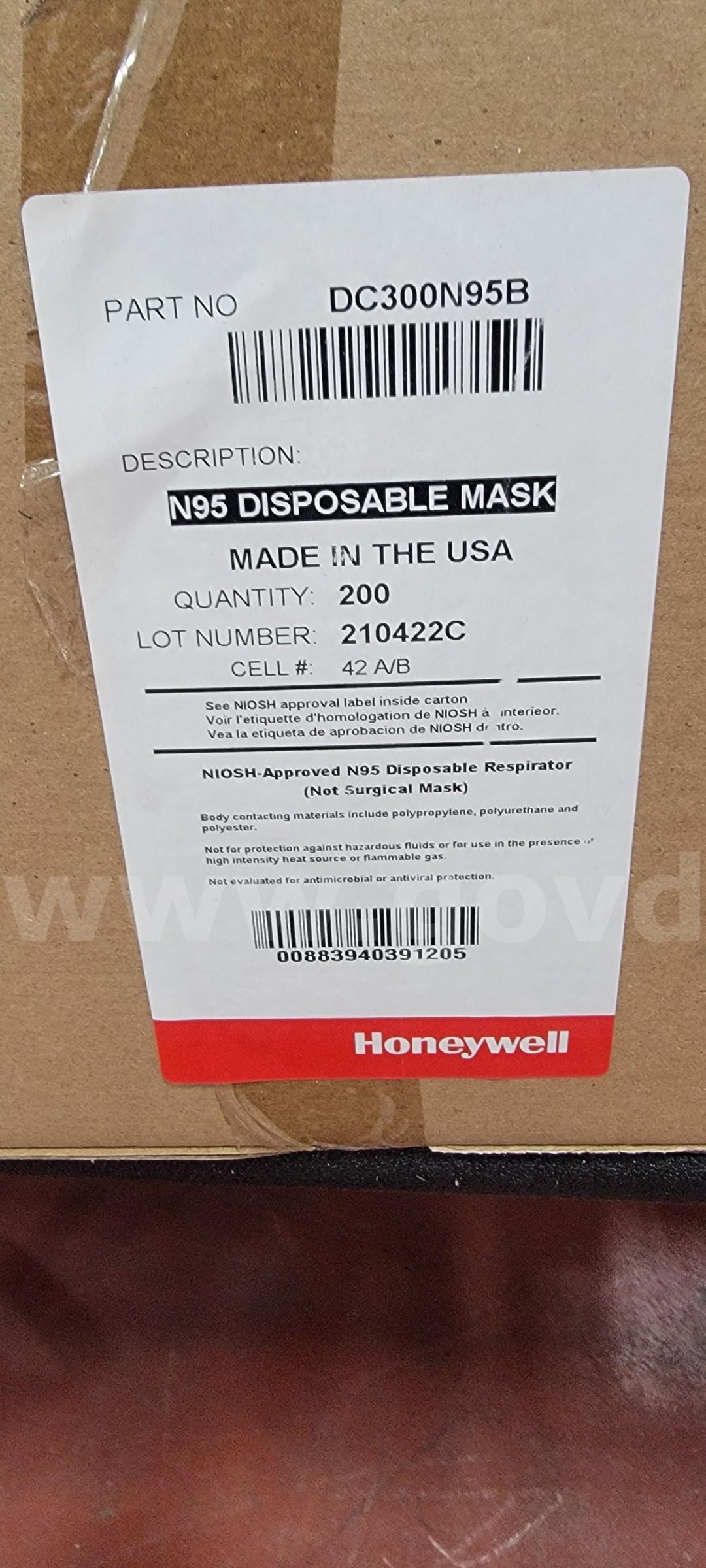 Lot of N95 Masks-45 Cases   Government Surplus Auction - Photo #3