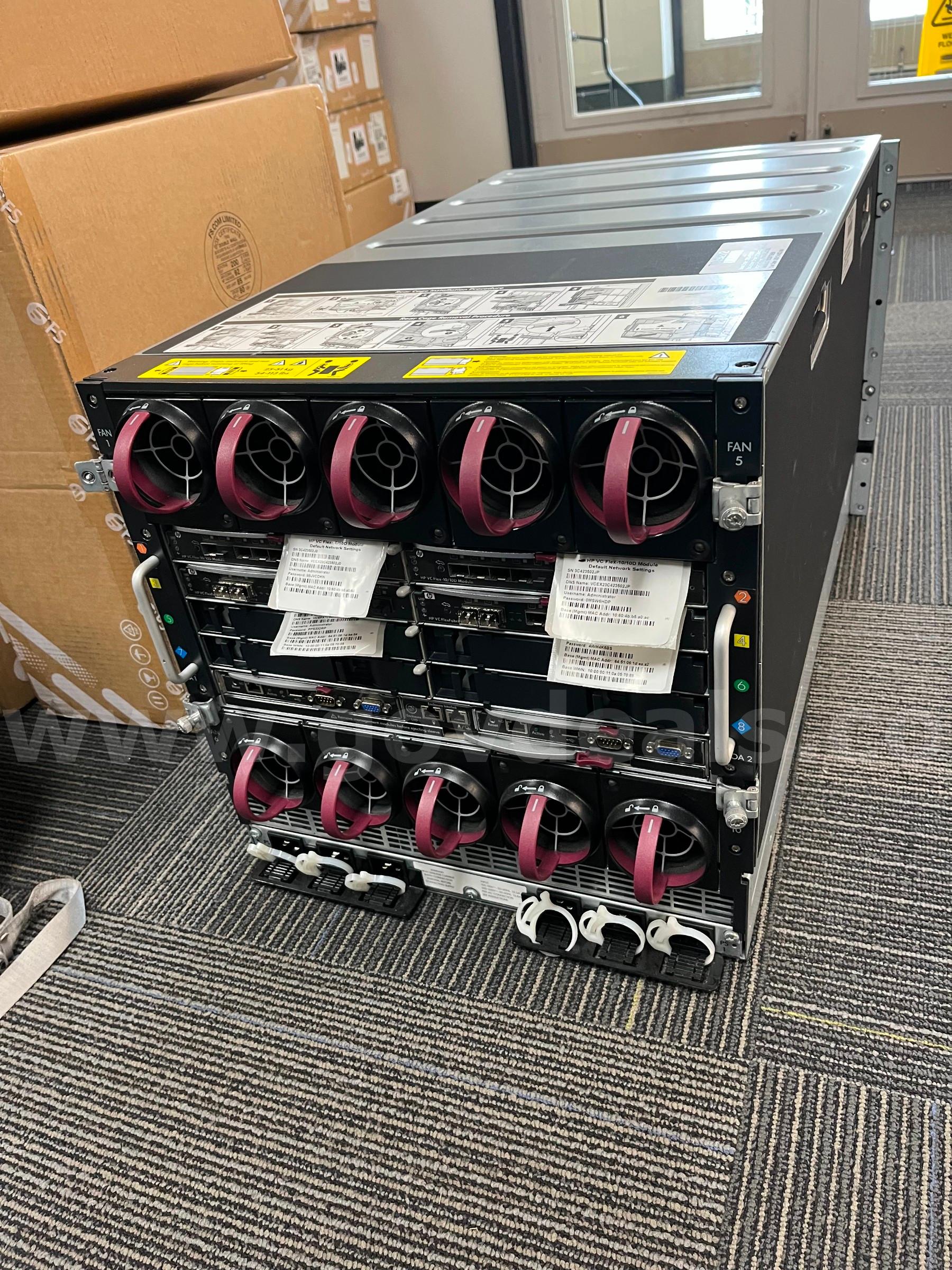 HP BladeSystem Gen 8  w/6 ProliantBlades HP  Government Surplus Auction - Photo #2