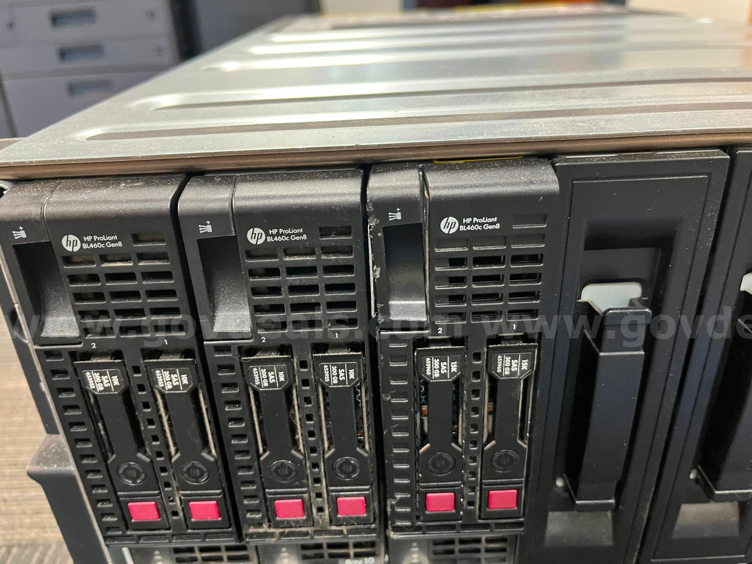 HP BladeSystem Gen 8  w/6 ProliantBlades HP  Government Surplus Auction - Photo #3