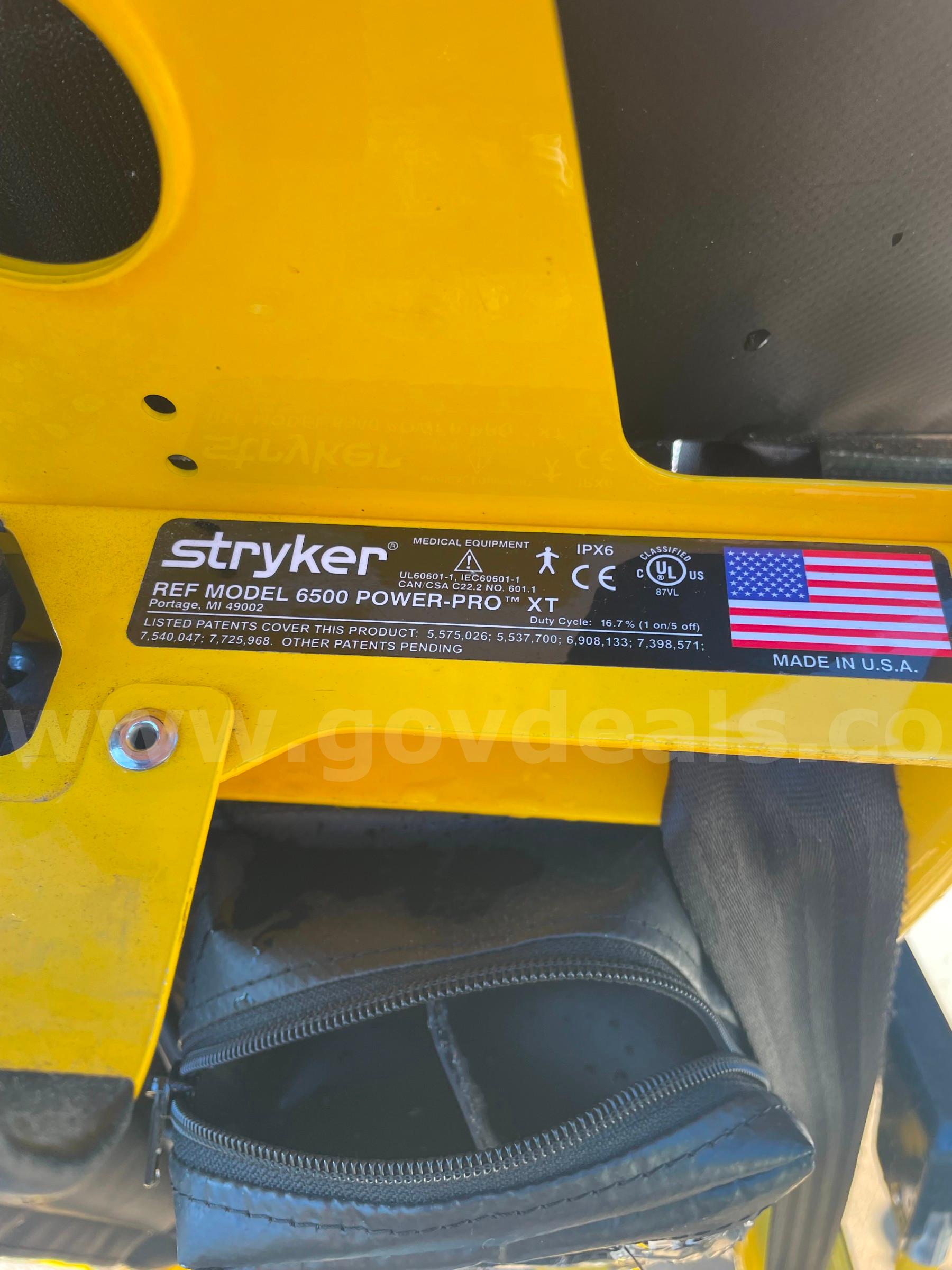 Stryker Power Load Stretcher - PRO XT Model 6500  6500 Government Surplus Auction - Photo #6