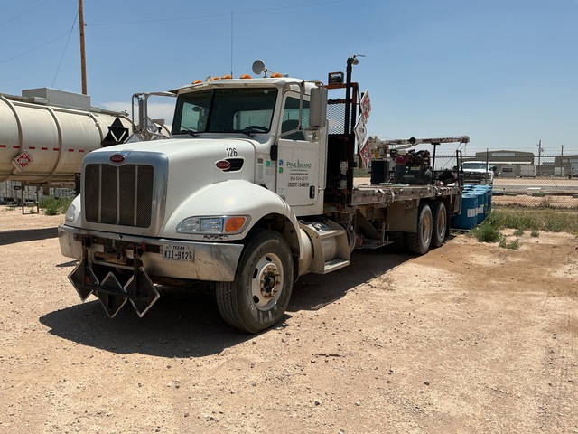 2011 Peterbilt 348 6x4 Flatbed Truck