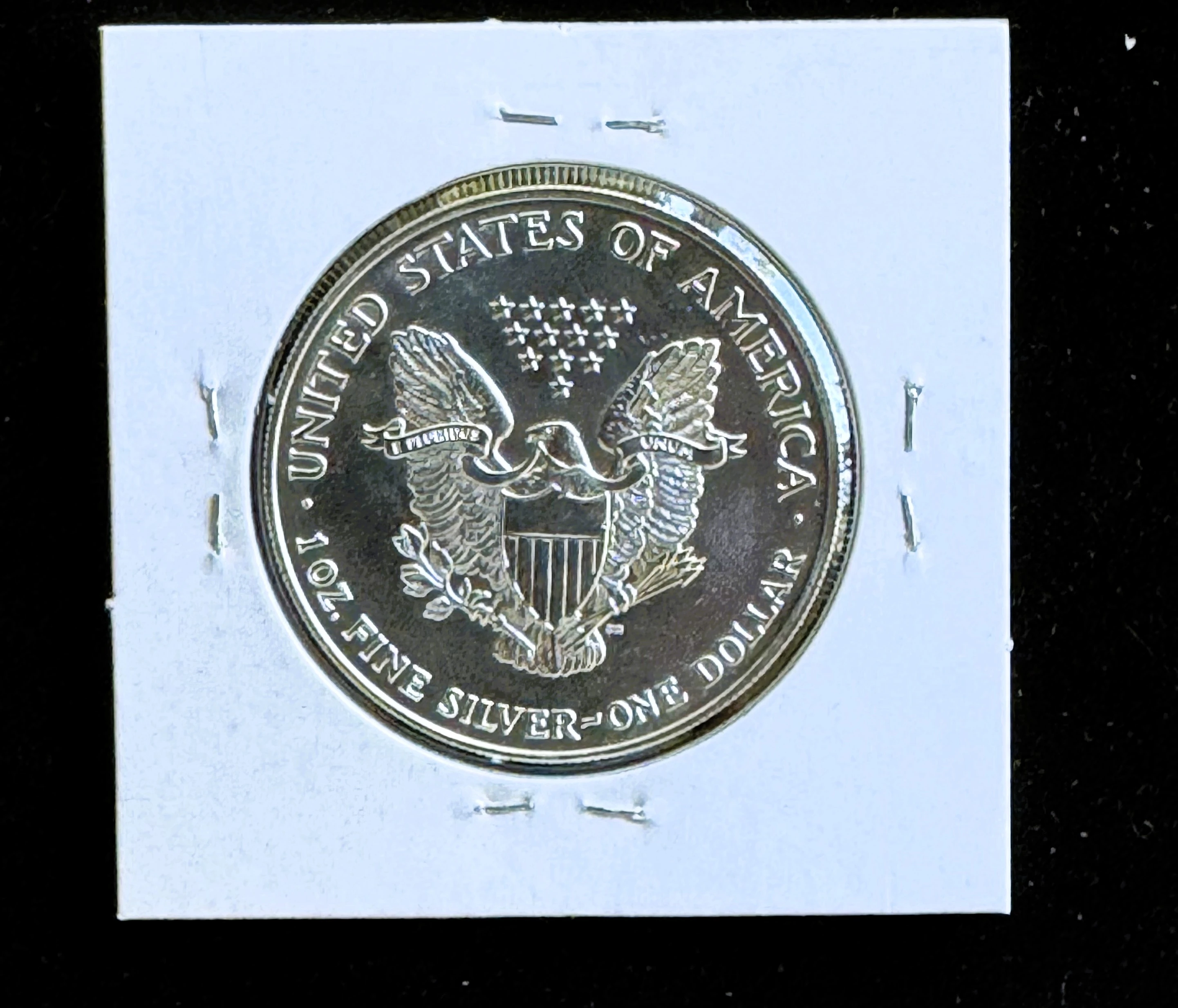 1996 .999 1oz FINE SILVER AMERICAN EAGLE $1 DOLLAR, BU GEM COIN  999 Government Surplus Auction - Photo #2