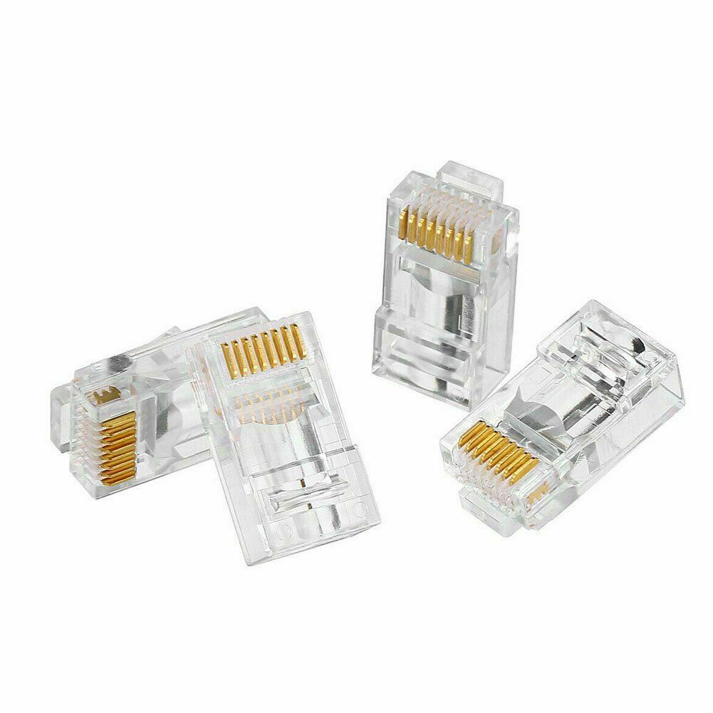 100 PC CAT5 CAT5E Network Connector Plugs  100 Government Surplus Auction - Photo #3